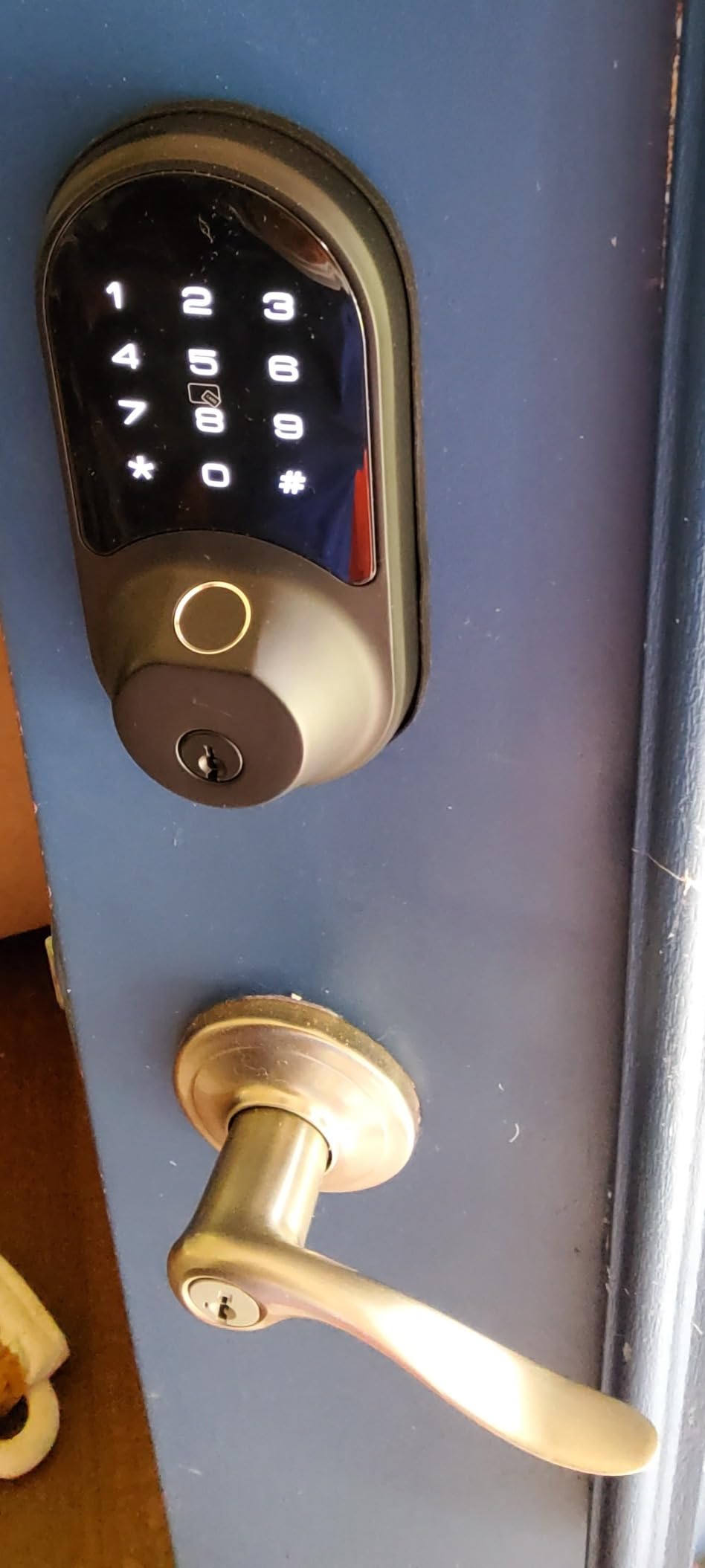 Veise RZ07 Fingerprint Smart Door Lock Deadbolt, App Control, Satin Nickel | Remote Access Sharing, Fob Unlock, Keyless Entry for Front Door, Auto Lock, User Management, Easy Install, Low Battery Alarm customer photo 2