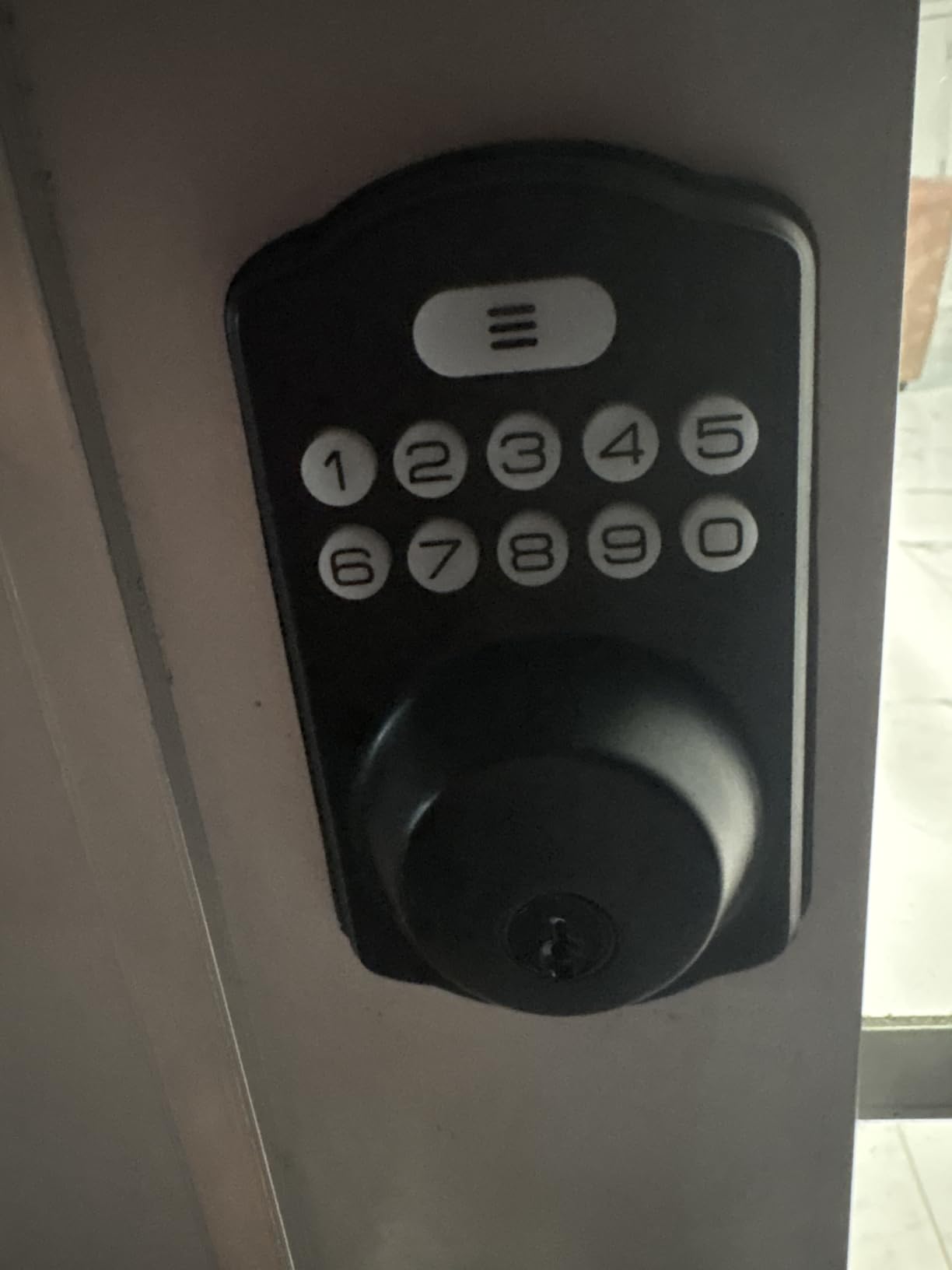 Veise KS01B Keypad Door Lock with 2 Lever Handles Set, Satin Nickel | Keyless Entry, 20 Codes, Auto Lock, Anti-Peeping Code, Electronic Deadbolt for Front Door, IP54 Waterproof, Easy Install customer photo 1