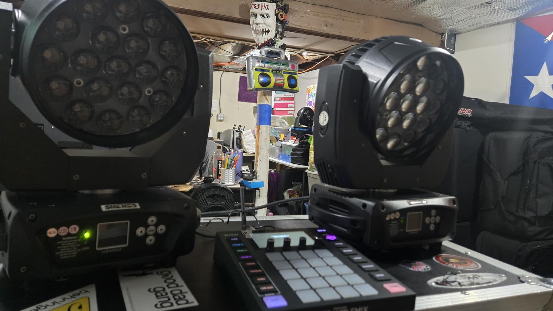 SHEHDS Moving Head Light LED 19x15W RGBW 4in1 Stage Lights, Beam/Wash/Zoom Effect, Professional DMX512 & Sound Activated Control DJ Lights for Party Wedding Disco and Nightclub customer photo 1