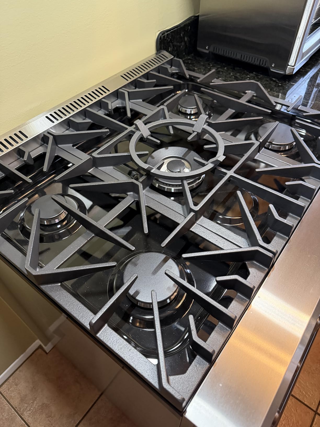 FORNO Lazio Dual Fuel 30 Inch Gas Range Electric Oven Freestanding 5 Sealed Burners 69,500 BTU Stove-Top Output, Electric Oven Includes Air Fryer and Griddle customer photo 2
