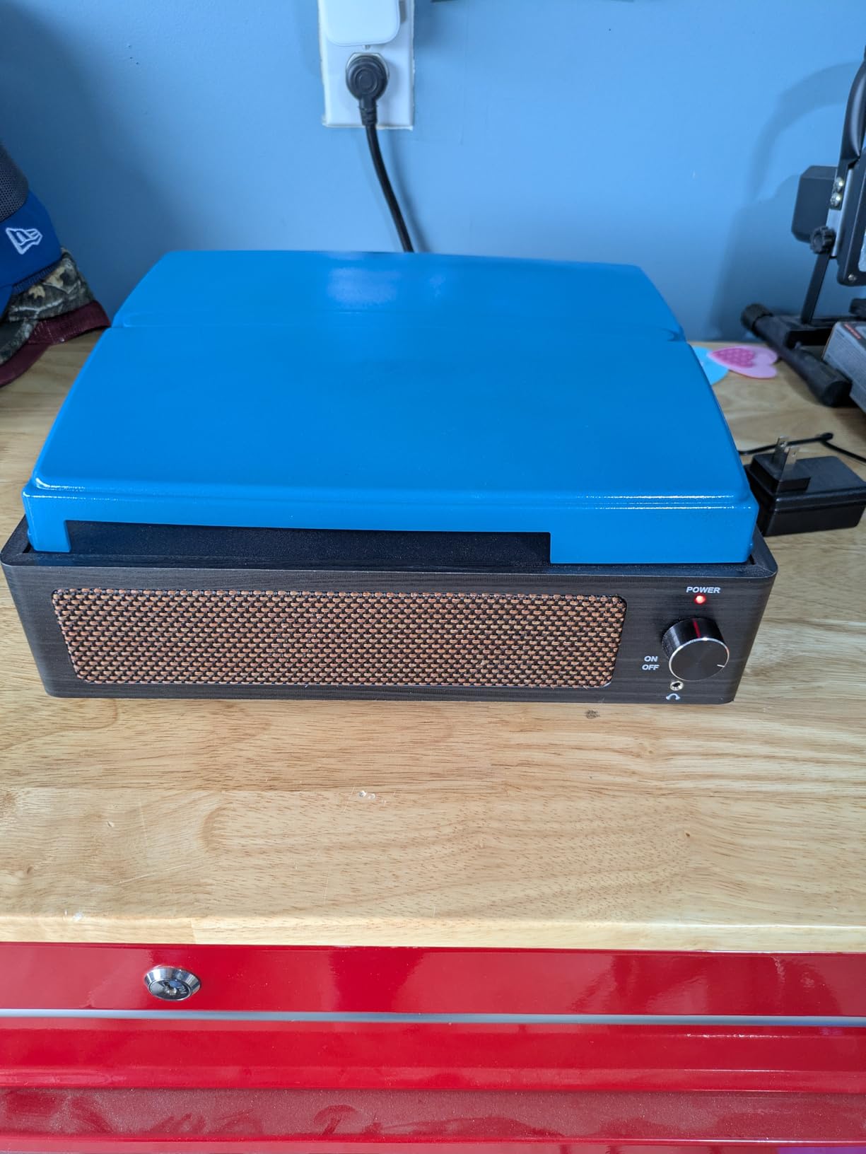 Vinyl Record Player with Speakers Vintage Turntable for Vinyls Records Belt-Driven Turn Table Support 3-Speed, Wireless Playback, Headphone, AUX-in, RCA Line LP Phonograph for Sound Enjoyment Black customer photo 1