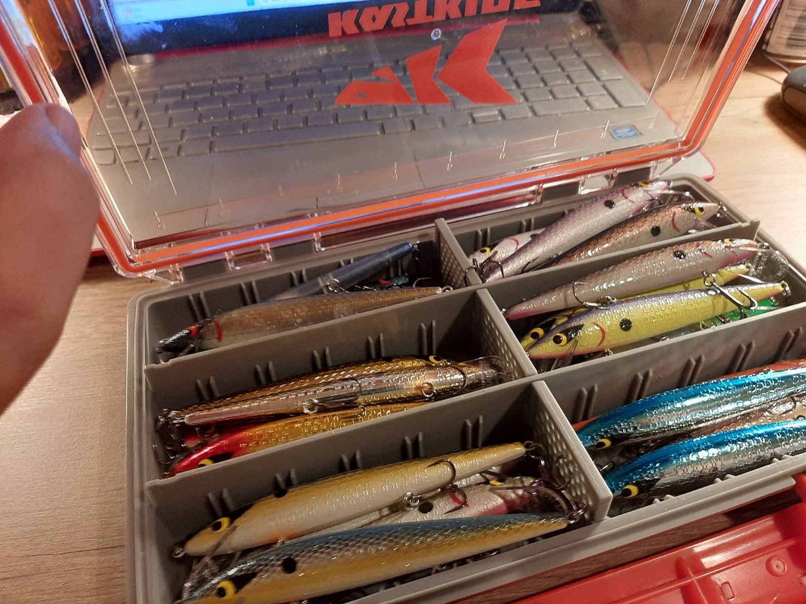 KastKing HyperSeal Waterproof Tackle Box, 3600 Tackle Trays | Fishing Tackle Box Organizer with Removable Dividers, Lure Box and Terminal Tackle Storage, Fishing Gear, 2 Packs customer photo 1