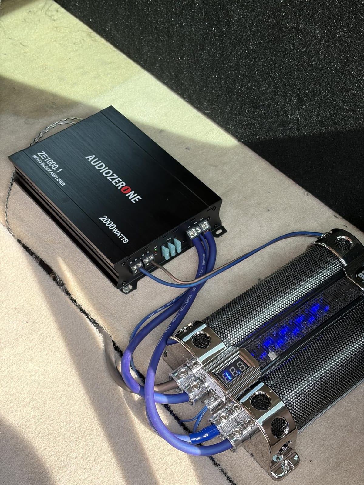 AUDIOZERONE Car Audio Amplifier ZE1000.1 2000W Monoblock Class D MOSFET Subwoofer Audio customer photo 1