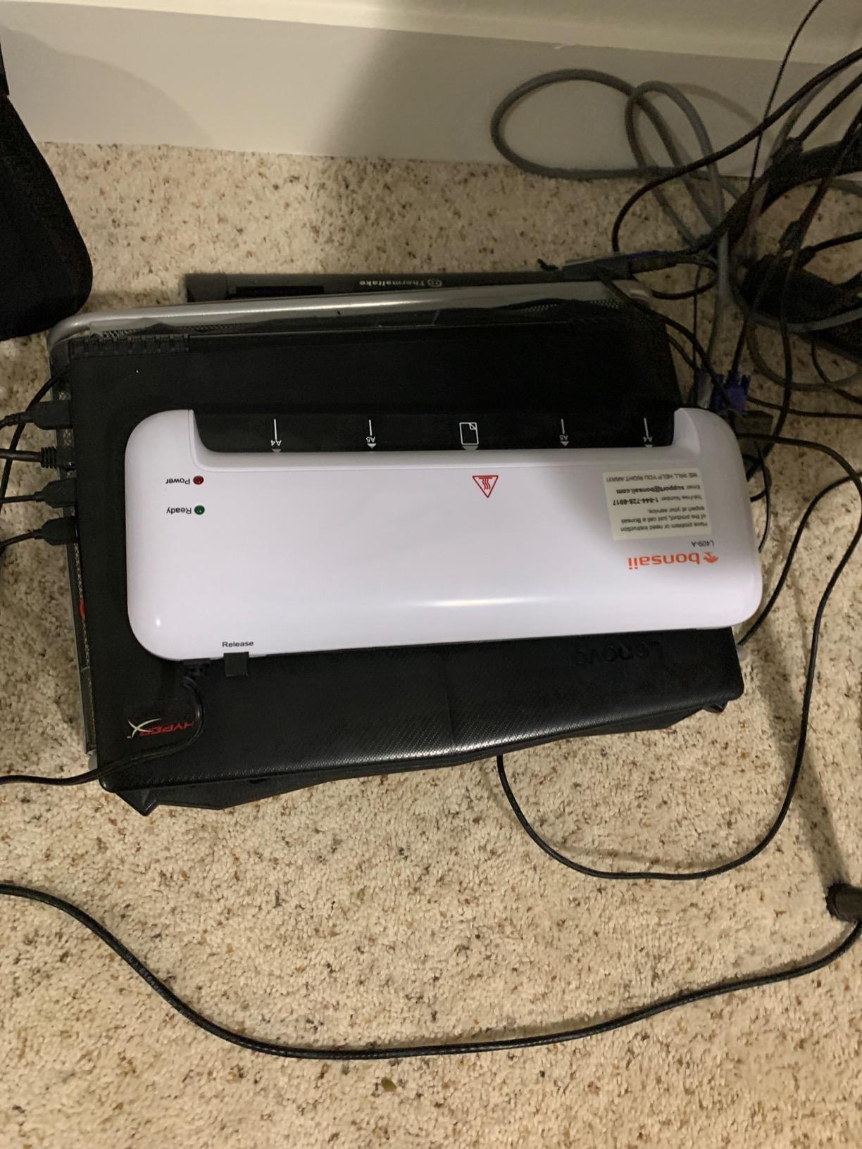 Bonsaii 13 Inch Thermal Laminator Machine for Teachers & Classroom | Jam-Free Wide Laminator, 3-in-1 3mil/5mil/Photo, 4-Min Preheat, Fits 11x17 Letter Legal, School & Office Supplies customer photo 2