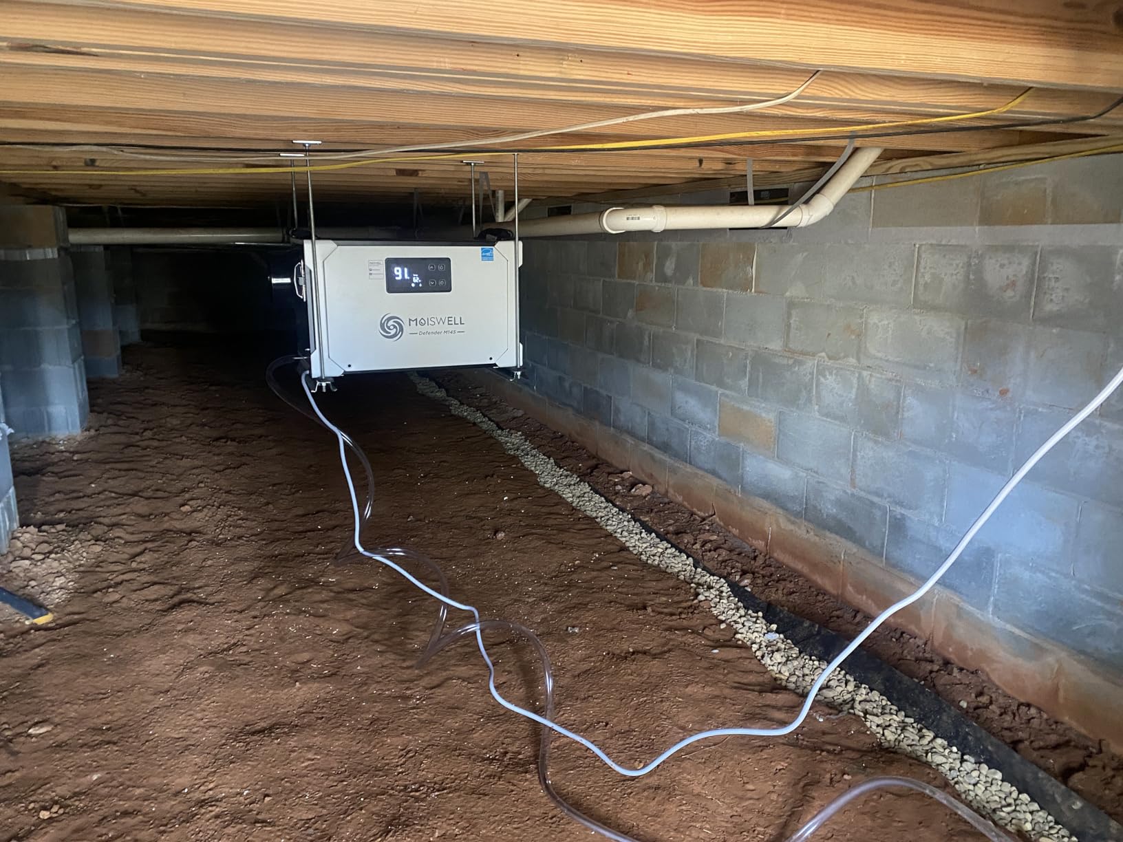 155 Pint Commercial Dehumidifier with Drain Hose for Crawl Spaces | Basements, Industry Water Damage Unit, Large Capacity, Compact, Portable, Auto Defrost, Memory Starting customer photo 1