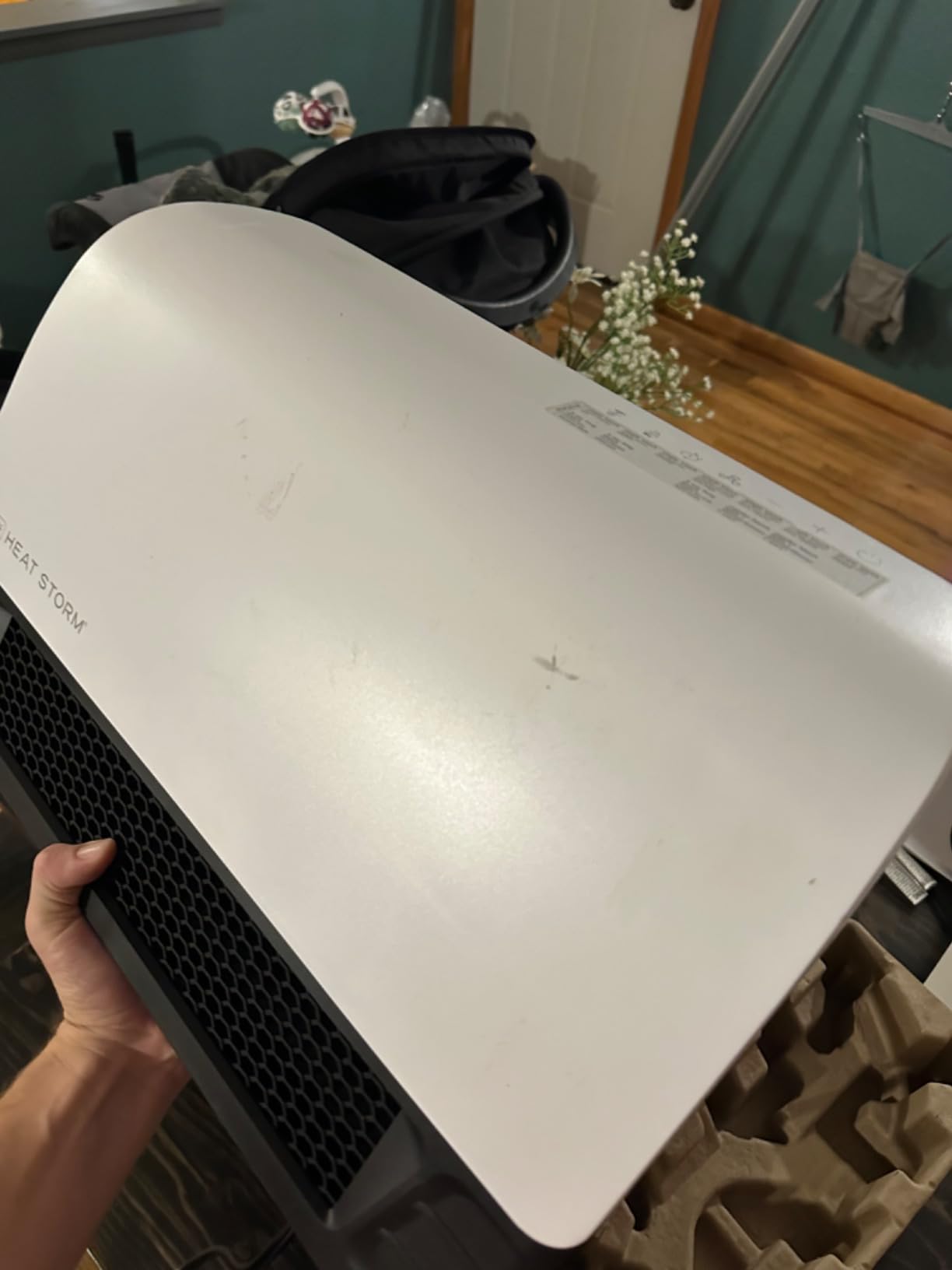 Heat Storm 1500-Watt Sedona WiFi Infrared Wall Mountable Heater, White customer photo 2