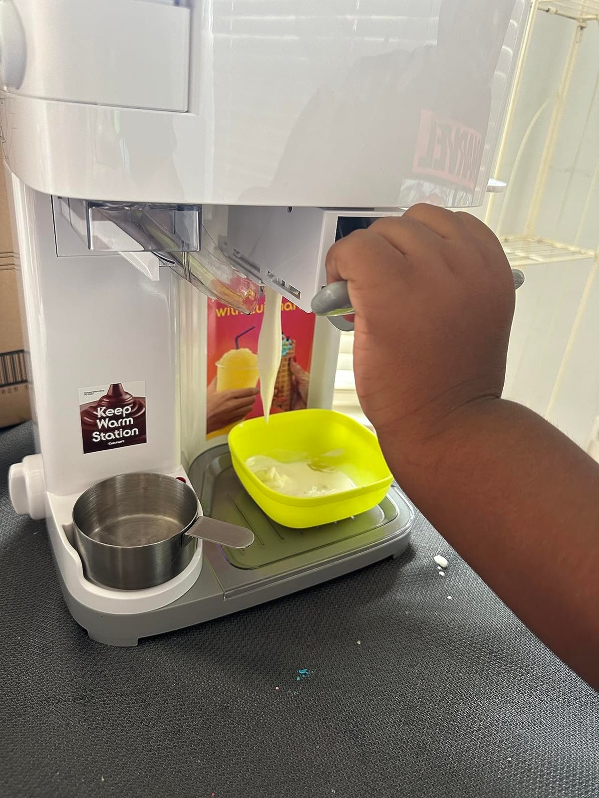 Cuisinart Soft Serve Ice Cream Machine- Mix It In Ice Cream Maker for Frozen Yogurt, Sorbet, Gelato, Drinks 1.5 Quart, White, ICE-48 customer photo 1