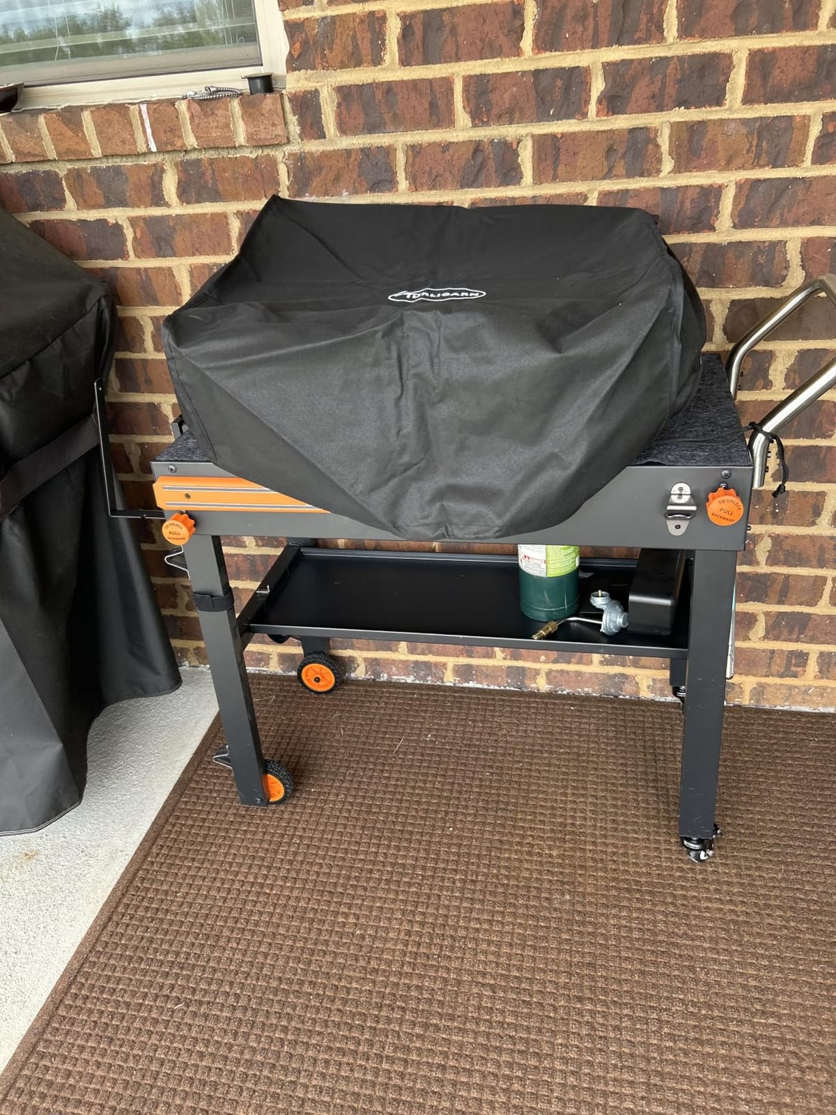 EUTRKei Grill Table for Blackstone Griddle, Portable Grill Cart with Caddy | Fit 17