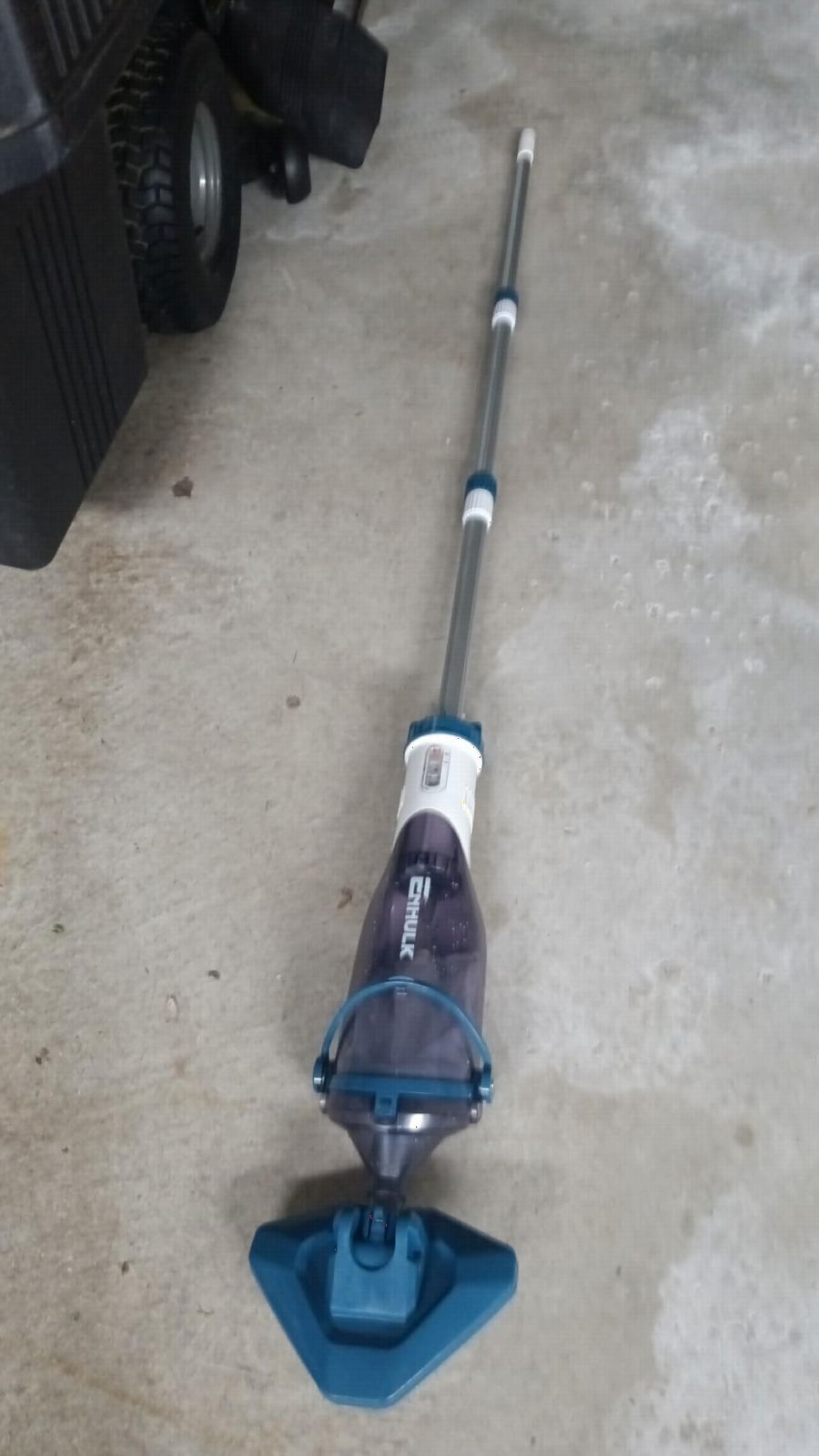 Pool Vacuum for Above Ground Pool with a Telescopic Pole, Running time up to 1H, Handheld Rechargeable Pool Cleaner with Powerful Suction up to 18.5 gallons/min, Ideal for Leaves & Debris, PC10 customer photo 1