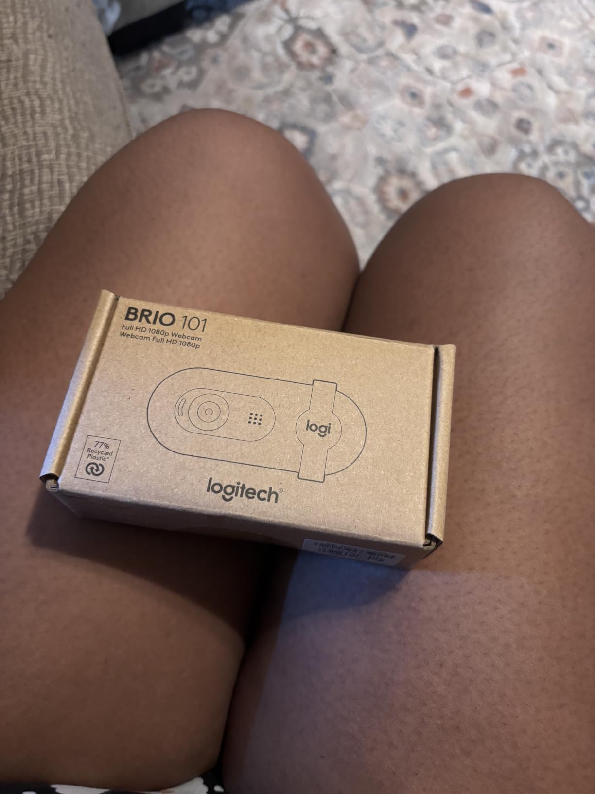 Logitech Brio 101 Full HD 1080p Webcam for Meetings, Streaming, Desktop, Laptop, PC - Built-in Mic, Shutter, Works with Zoom, Microsoft Teams, Nintendo Switch 2's new GameChat Mode, USB-A, Black customer photo 1
