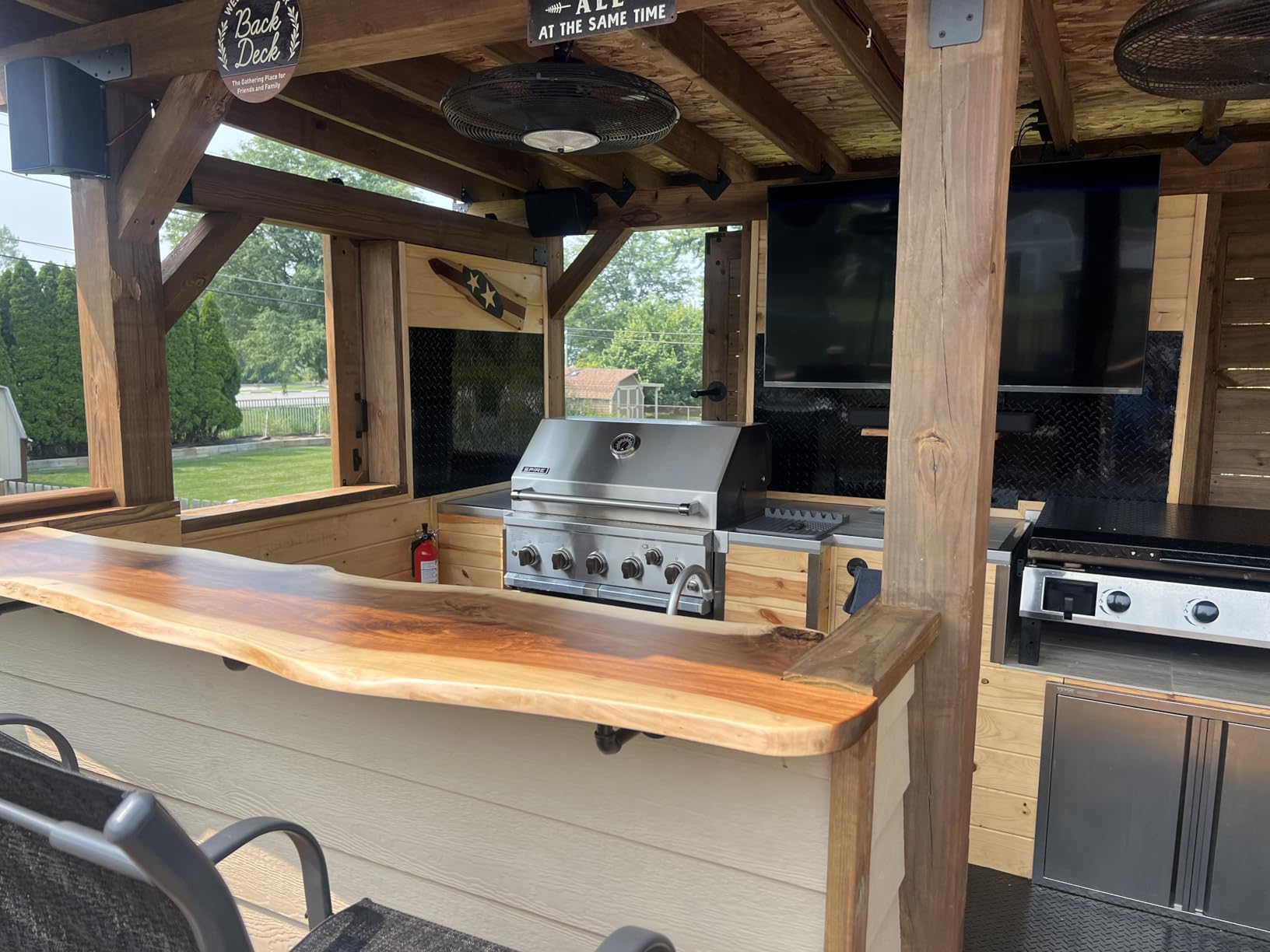 SPIRE 36-Inch Built-in 6 Burner Dual Fuel Grill, All 304 Stainless Steel Body | Offers 73000 BTU, Built-In Thermometer, Electronic Ignition, 915 Sq In Cooking Space, Ceramic Rear Burner, Interior Lighting customer photo 1