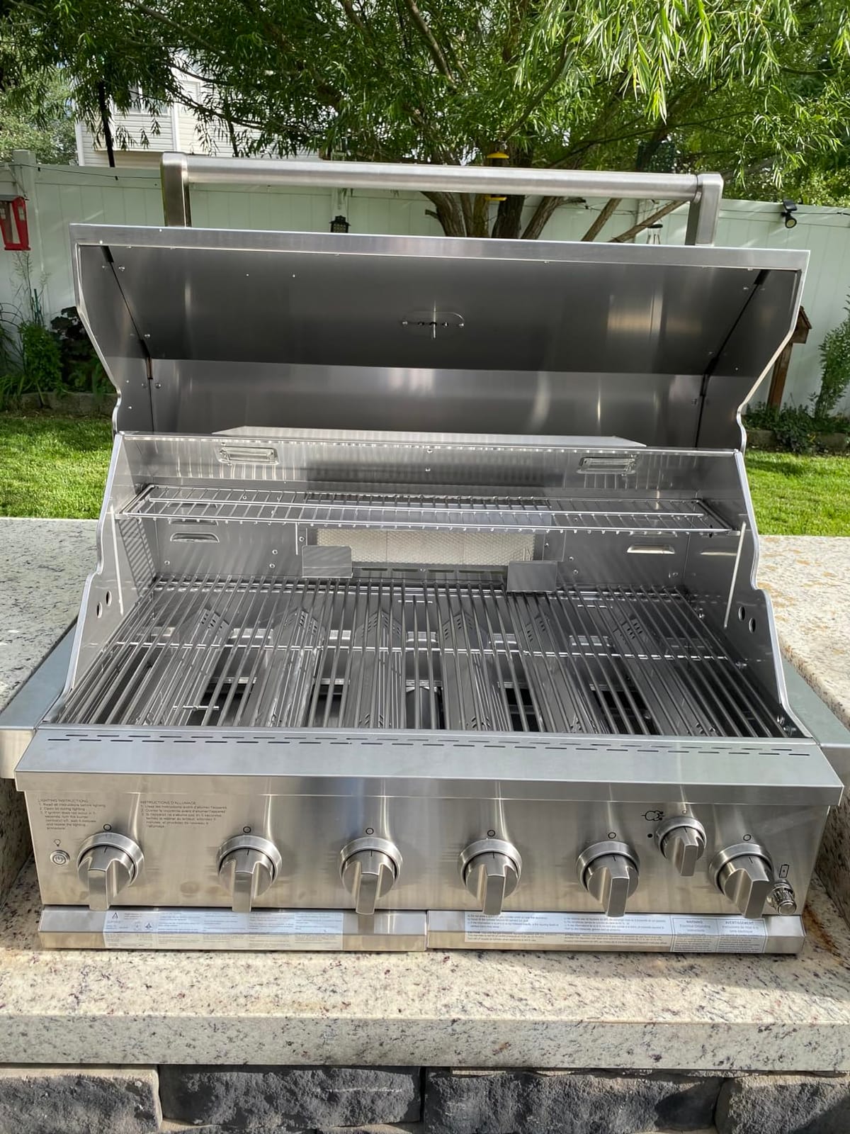 SPIRE 36-Inch Built-in 6 Burner Dual Fuel Grill, All 304 Stainless Steel Body | Offers 73000 BTU, Built-In Thermometer, Electronic Ignition, 915 Sq In Cooking Space, Ceramic Rear Burner, Interior Lighting customer photo 2