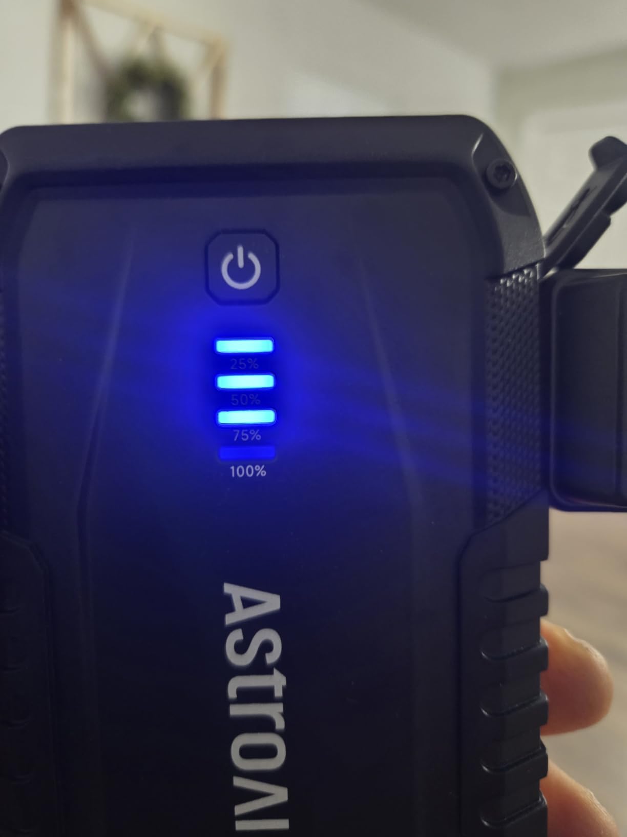 AstroAI S8 Car Battery Jump Starter 1500A - Portable 12V Lithium Jump Box | BOOST for Dead Battery, 3 Mode Flashlight, Power Bank & Smart Jumper Cables - for 6.0L Gas and 3.0L Diesel Engine, Orange customer photo 2