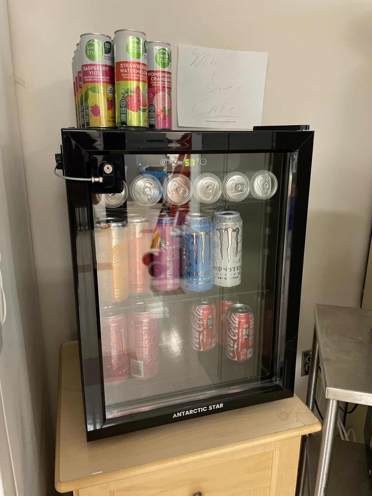 Antarctic Star Beverage Refrigerator Cooler 68 Can, Mini Fridge with Glass Door for Beer Drinks Wine, Freestanding Small Fridge with Electronic Temperature Control for Home and Bar, 1.7 cu.ft customer photo 2