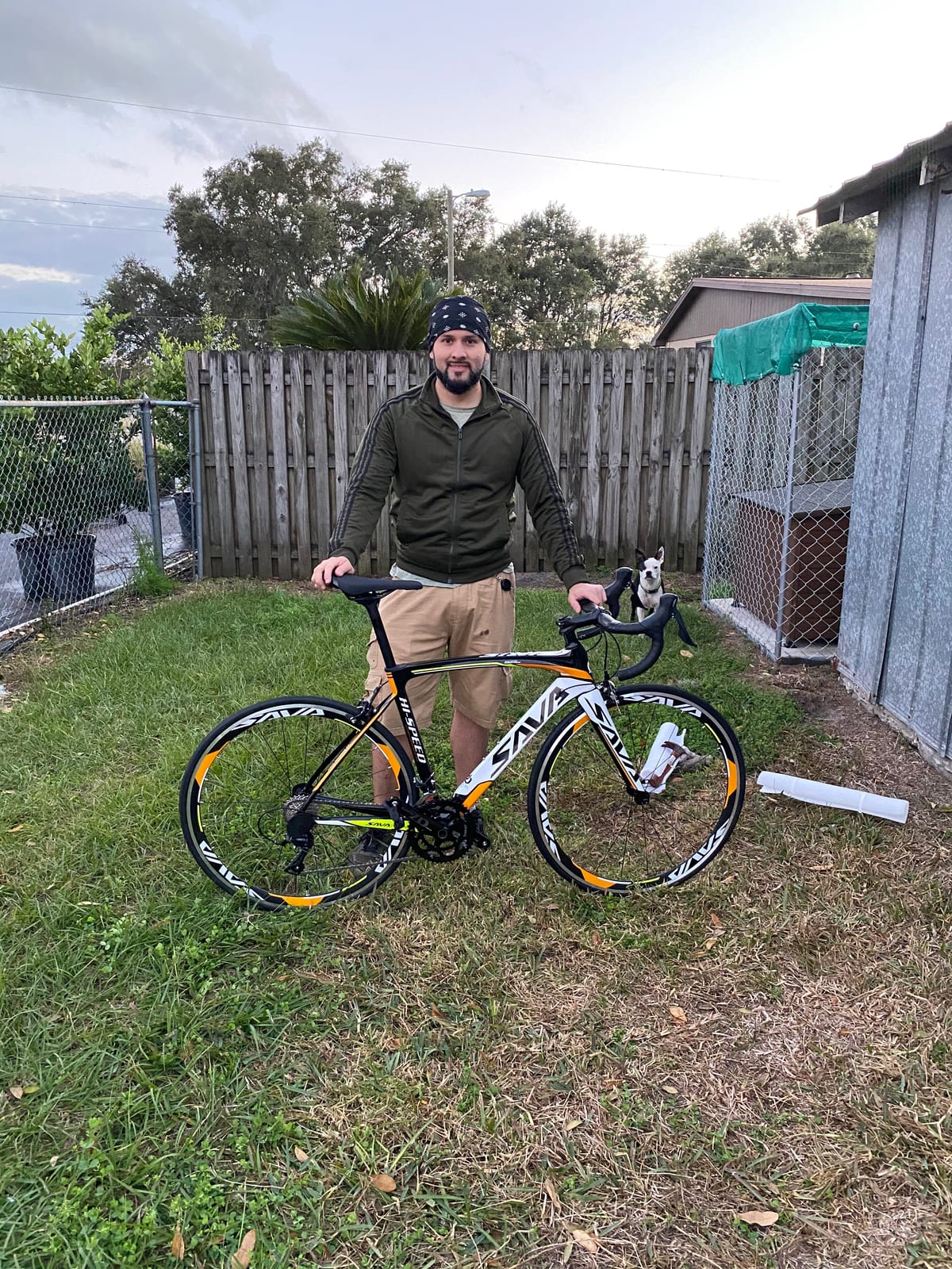 SAVADECK Carbon Road Bike for Beginners - Adult Racing Bicycle with Shimano SORA 18-Speed, Lightweight Carbon Fiber Frame & Fork, Double V-Brake customer photo 1