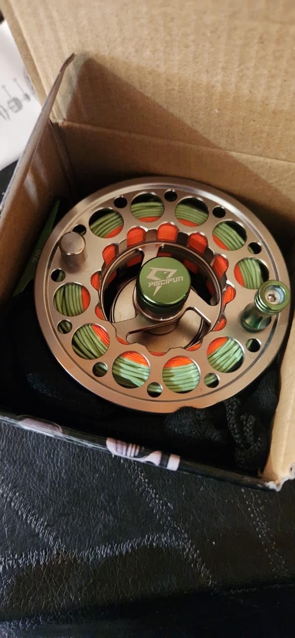Piscifun Sword Fly Fishing Reel, CNC-Machined Aluminum Alloy Fly Reel | Lightweight Aluminum Alloy Design, Corrosion Resistance Design, Pre-Loaded with Fly Line, Smooth Drag System customer photo 1