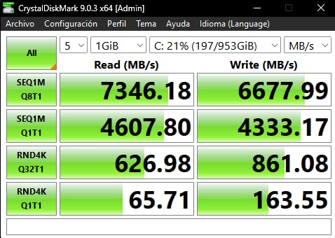 Acer Predator GM7 1TB SSD: M.2 2280 PCIe Gen 4 x4 NVMe 2.0, Read Speed Up to 7400 MB/s, Internal PC Solid State Drive for Laptop, Desktop and PS5 - BL.9BWWR.118 customer photo 1