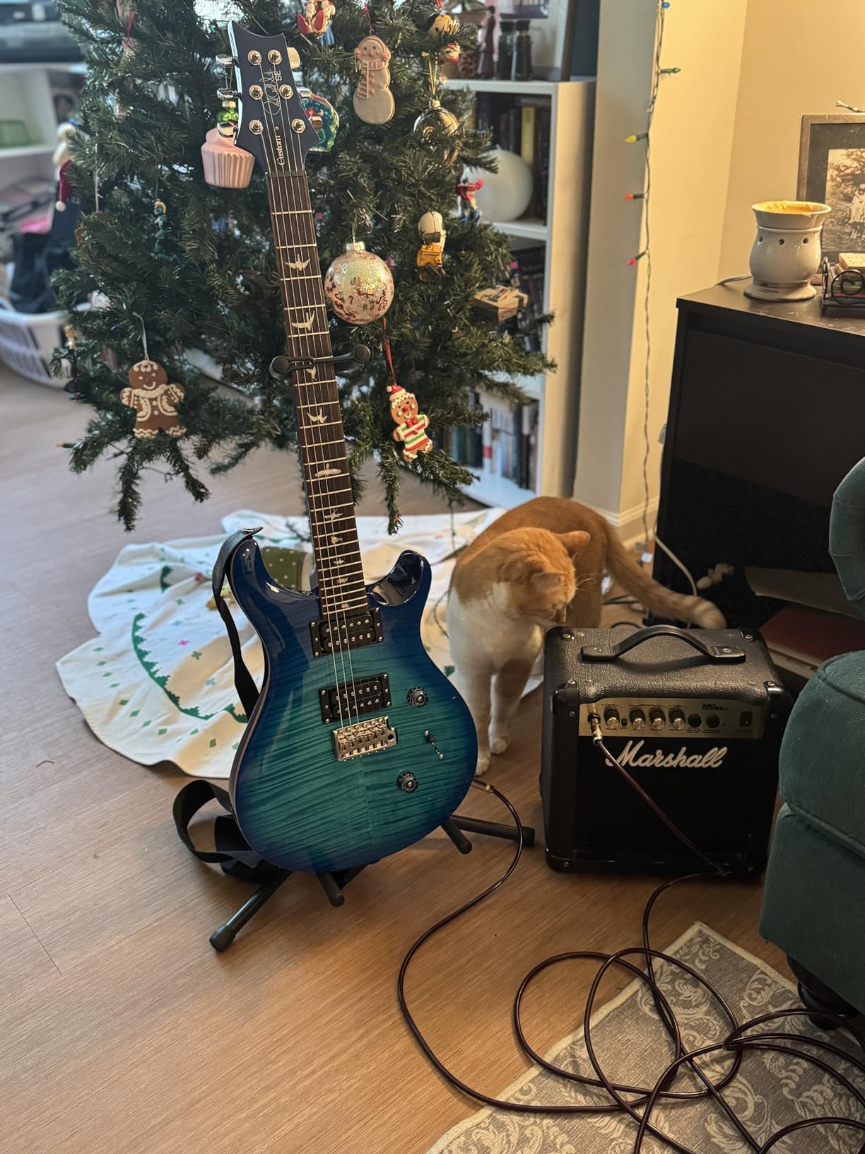 PRS SE Custom 24 Exclusive with Gig Bag, Vintage Yellow customer photo 1