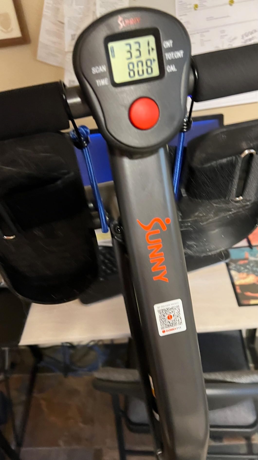 Sunny Health & Fitness Compact Adjustable Rowing Machine with 12 Levels of Resistance for Complete Body Workouts and Optional Free SunnyFit App Enhanced Connectivity customer photo 2