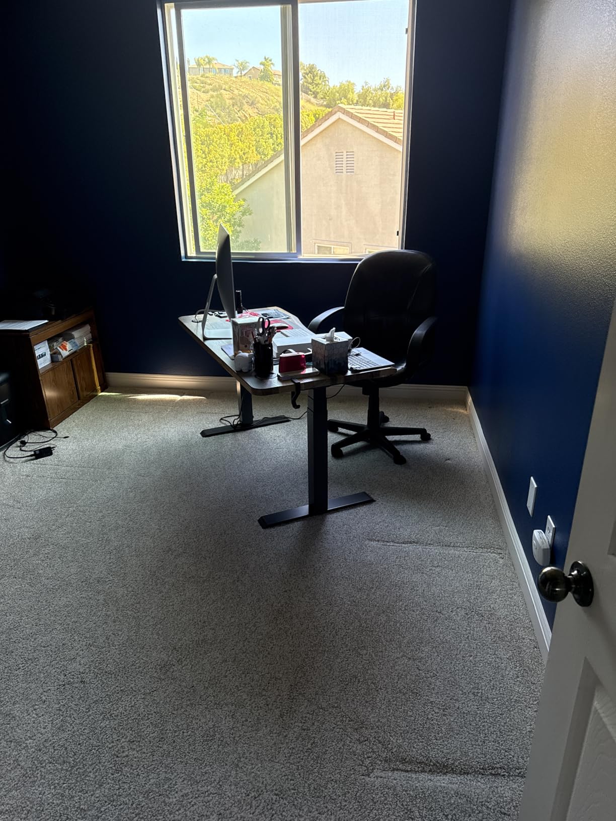 Vari Ergo Electric Standing Desk - 54x26 - Espresso/Slate customer photo 1