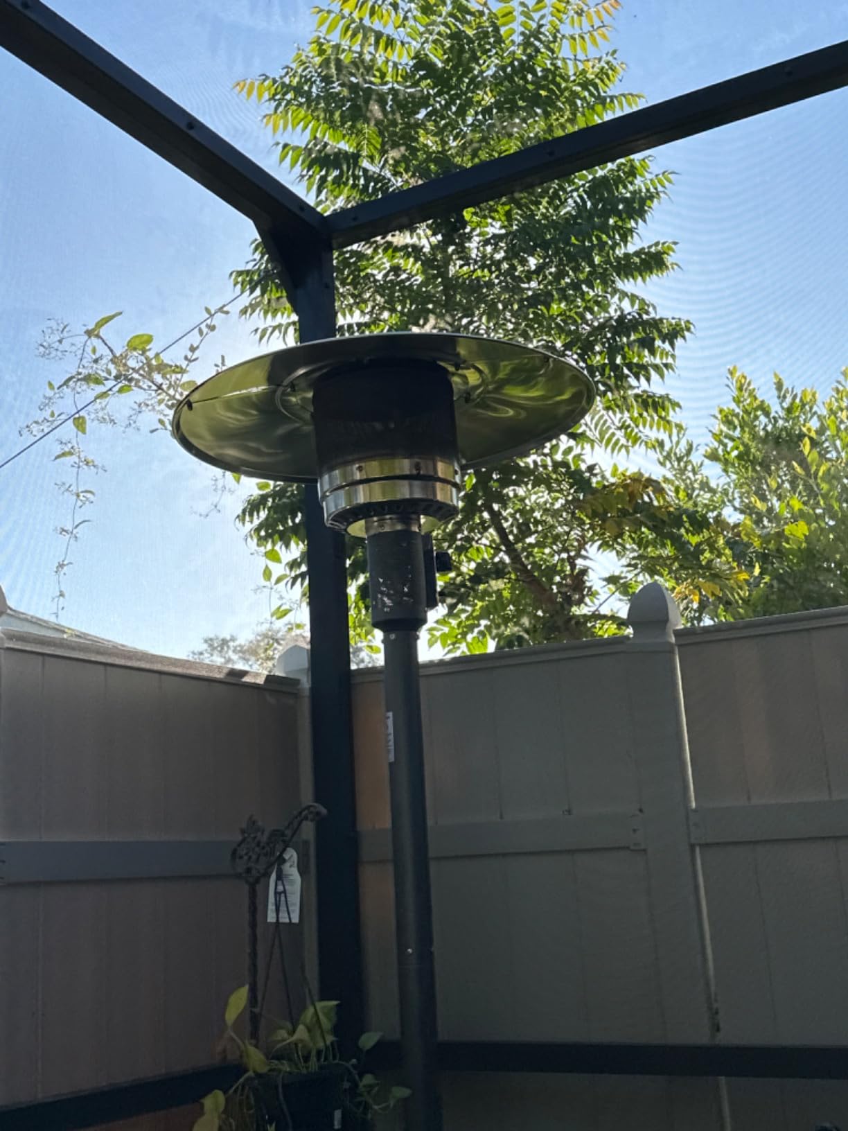EAST OAK 50,000 BTU Patio Heater for Outdoor Use with Round Table Design, Double-Layer Stainless Steel Burner, Wheels, Triple Protection System, Outdoor Heater for Home and Residential, Black customer photo 1