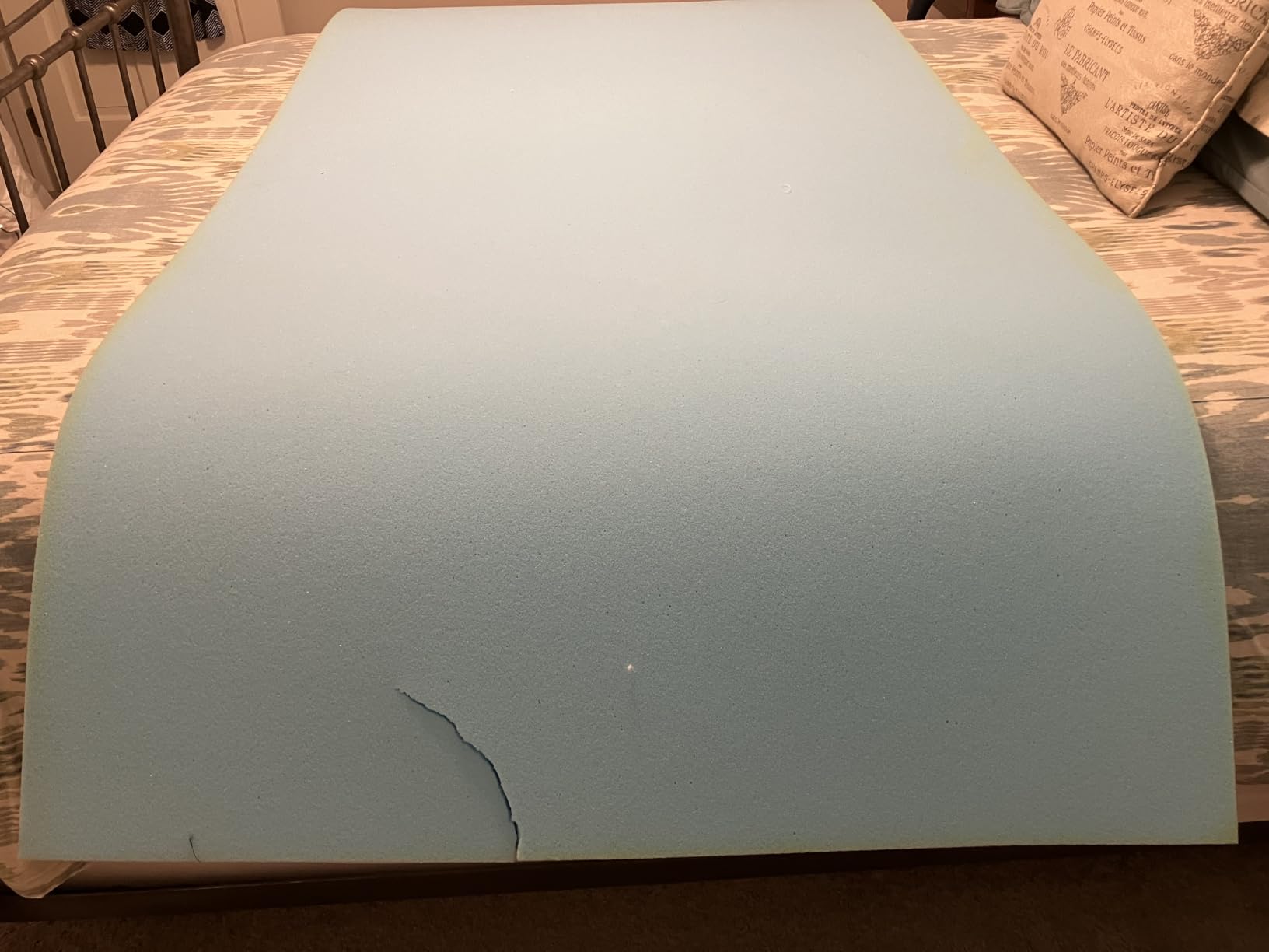 MASVIS King Size Dual Layer 4 Inch Memory Foam Mattress Topper, 2 Inch Gel Memory Foam and 2 Inch Cooling Pillow Top Mattress Pad Cover for Back Pain, Medium Support customer photo 1