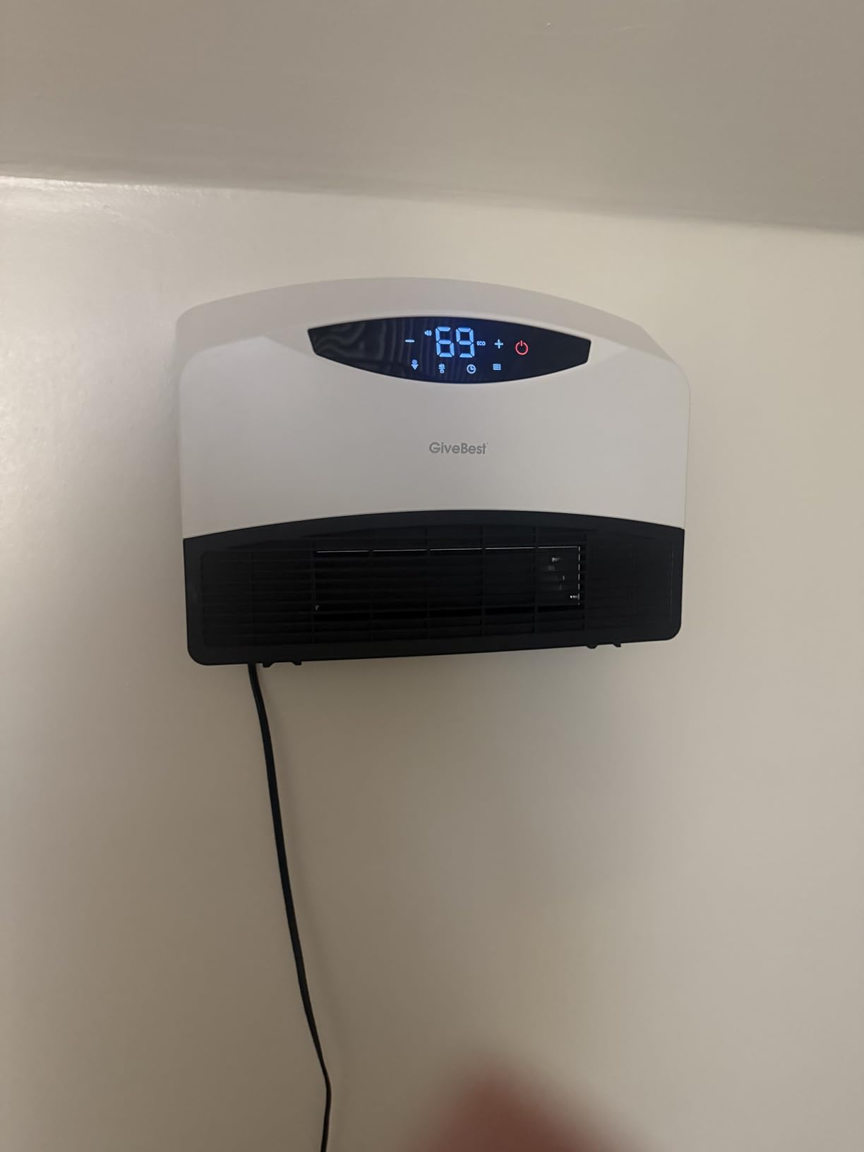 GiveBest 1500W Electric Wall Heater with WiFi & Remote Control | Wall-Mounted, Large Room Coverage, 3 Heating Modes, Fast Heating, Thermostat, 24 H Timer, Works with Alexa for Indoor Use customer photo 1