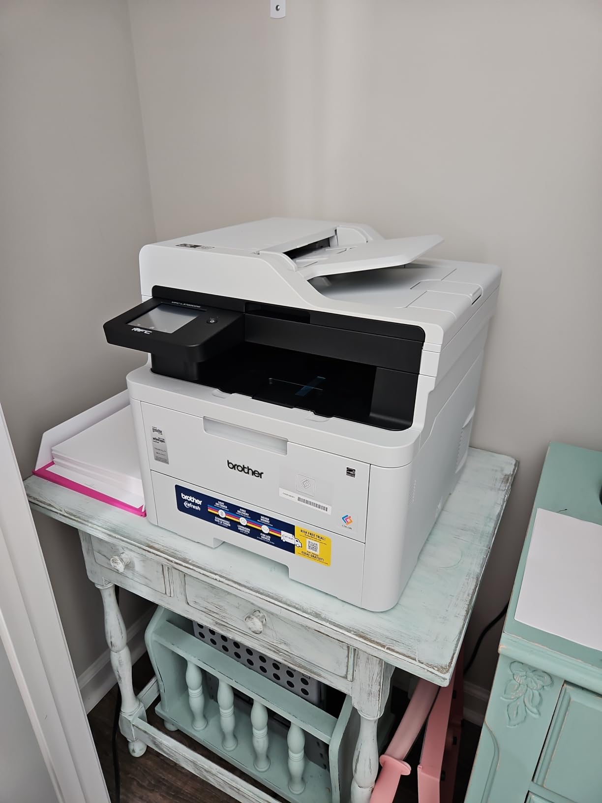 Brother MFC-L3720CDW Wireless Color Laser All-in-One Printer with Scanner, Copier and Fax, Auto Duplex, 250-Sheet Capacity customer photo 1