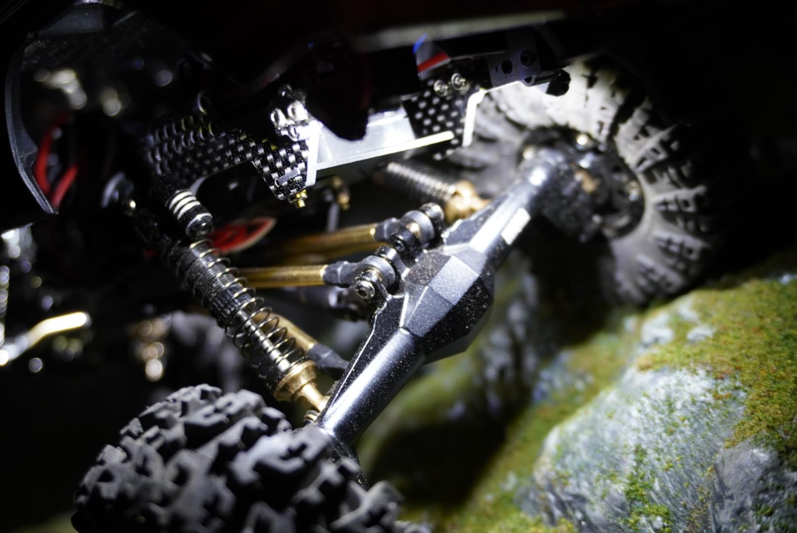 INJORA Brass & Aluminium 59mm Long Threaded Oil Shocks for TRX4M customer photo 1