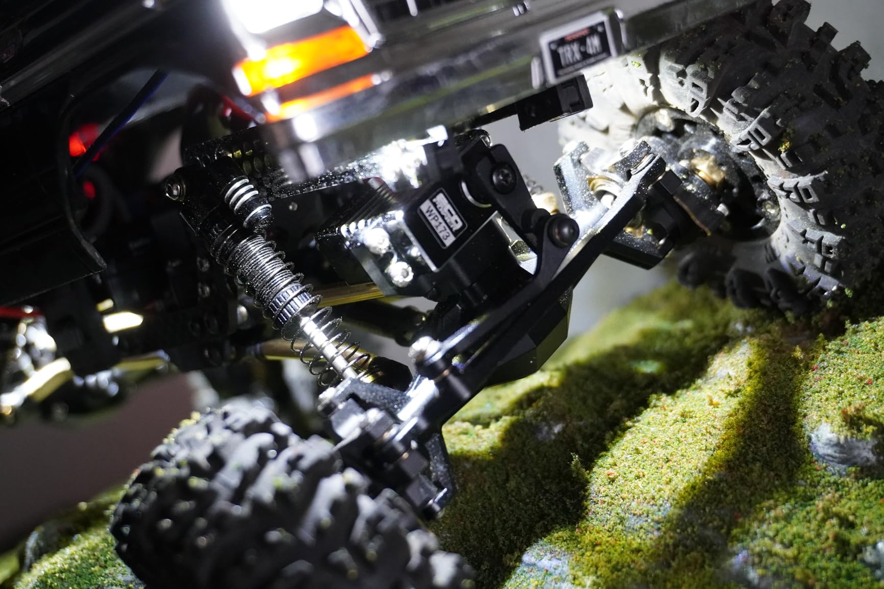INJORA Brass & Aluminium 59mm Long Threaded Oil Shocks for TRX4M customer photo 2