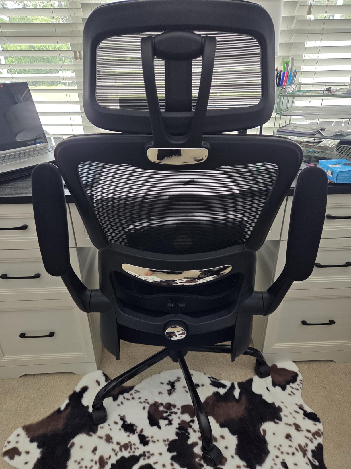 TRALT Office Chair Ergonomic Desk Chair, 330 LBS Home Mesh Office Desk Chairs with Wheels, Comfortable Gaming Chairs (1, White) customer photo 2