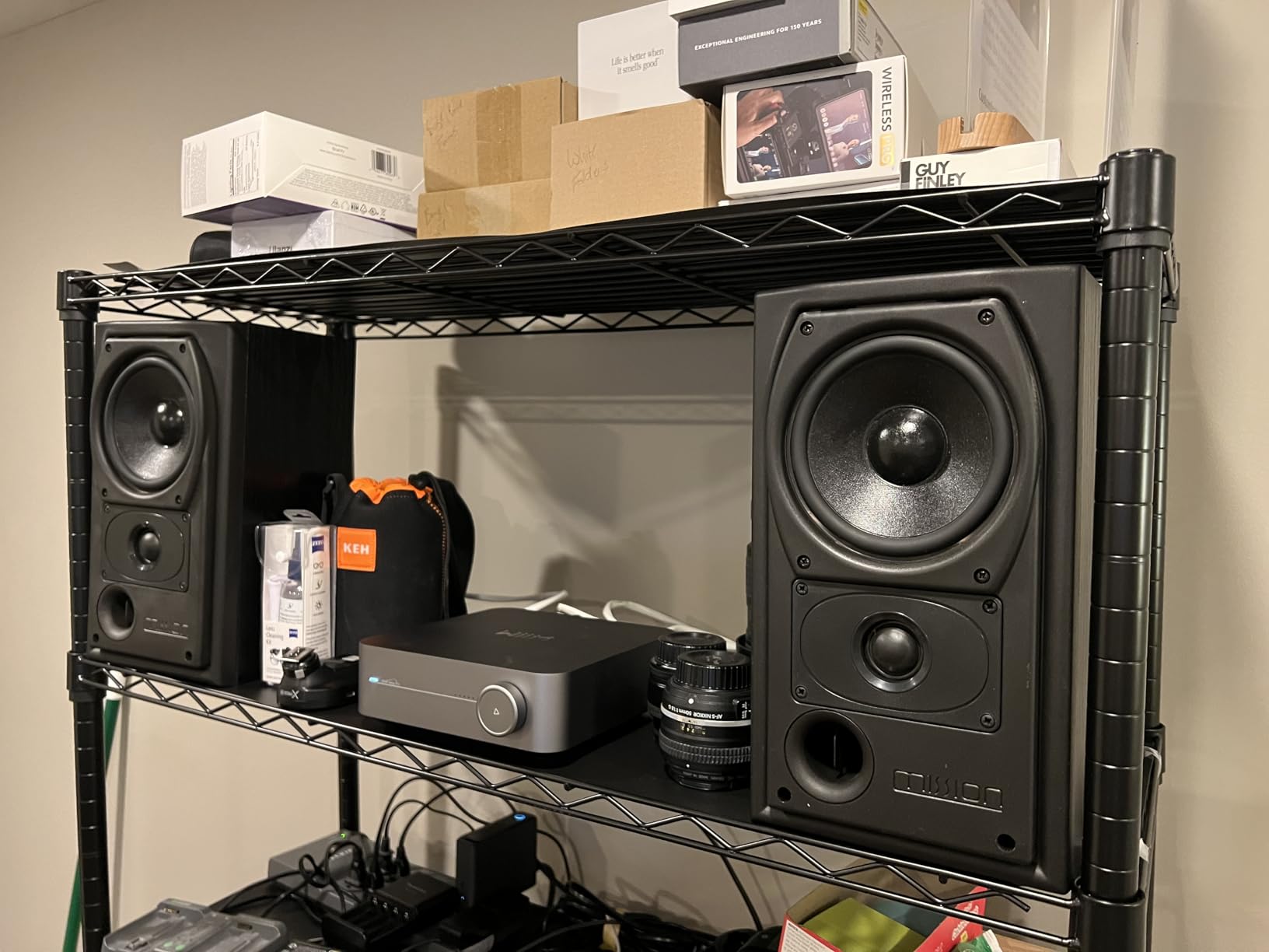 WiiM Amp: Multiroom Streaming Amplifier | Compatible with AirPlay, Google Cast, Alexa | HDMI, Voice Control | Stream from Spotify, Amazon Music, Tidal & More | Space Gray customer photo 2