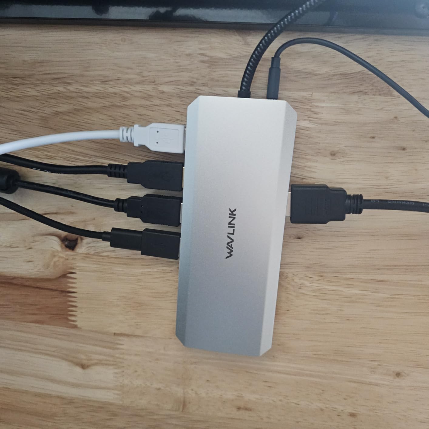 WAVLINK Laptop Docking Station, Triple Monitors, Dual DisplayPort, HDMI, 85W PD | 12 In 1 Multiport USB C Dock, Single 4K@60Hz, Gigabit Ethernet customer photo 1