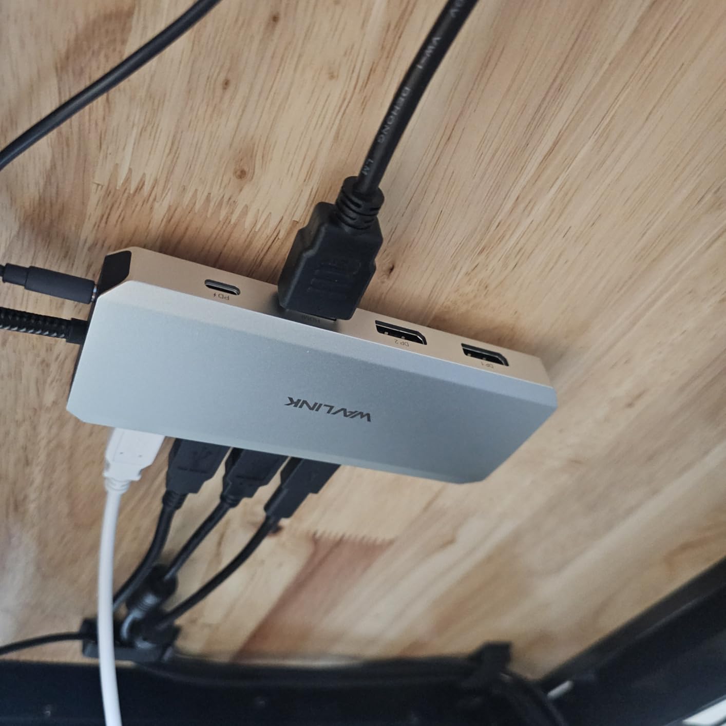 WAVLINK Laptop Docking Station, Triple Monitors, Dual DisplayPort, HDMI, 85W PD | 12 In 1 Multiport USB C Dock, Single 4K@60Hz, Gigabit Ethernet customer photo 2
