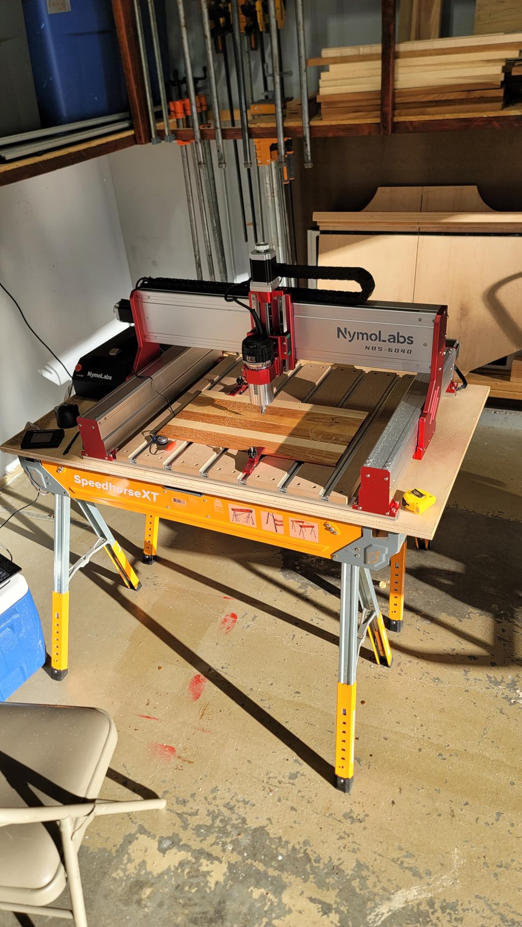 NBS-6040 CNC Router Machine with Custom-Made 710W 7000-30000 RPM Trim Router Spindle & ER-11 Collet, Linear Rails & Ball Screws on 3-axis, Engraving for Wood Acrylic Aluminum customer photo 2