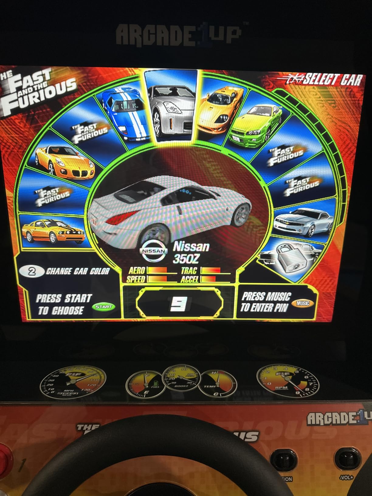 Arcade1Up The Fast and the Furious Deluxe Arcade Machine, Steering Wheel | Gaming Cabinet with 4-Position Gear Shift and Wi-Fi Leaderboards customer photo 1