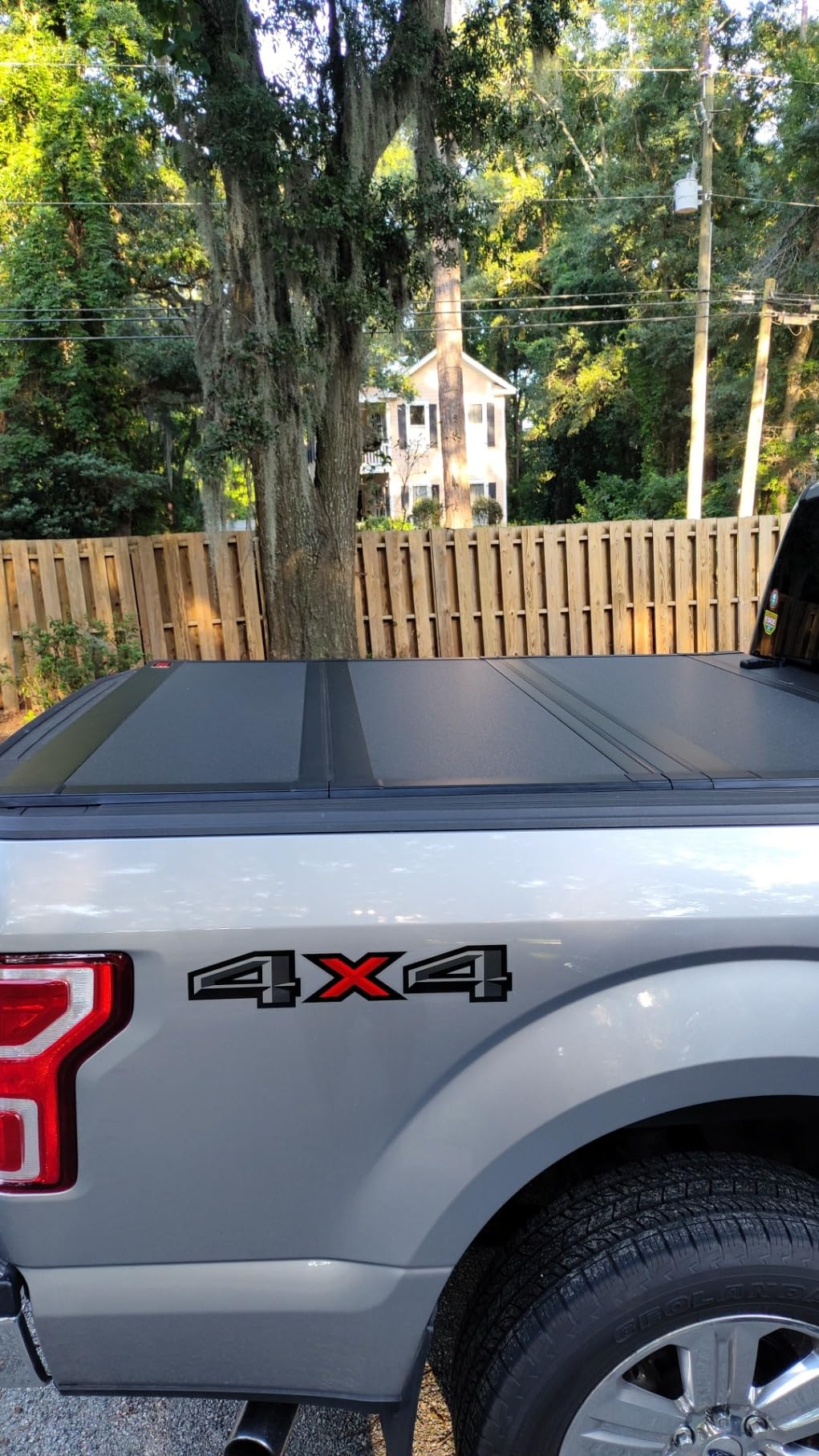 Rough Country Hard Flip-Up Truck Bed Tonneau Cover for Ford F-150 (2015-2020) - Flush Folding Aluminum Bed Cover customer photo 1