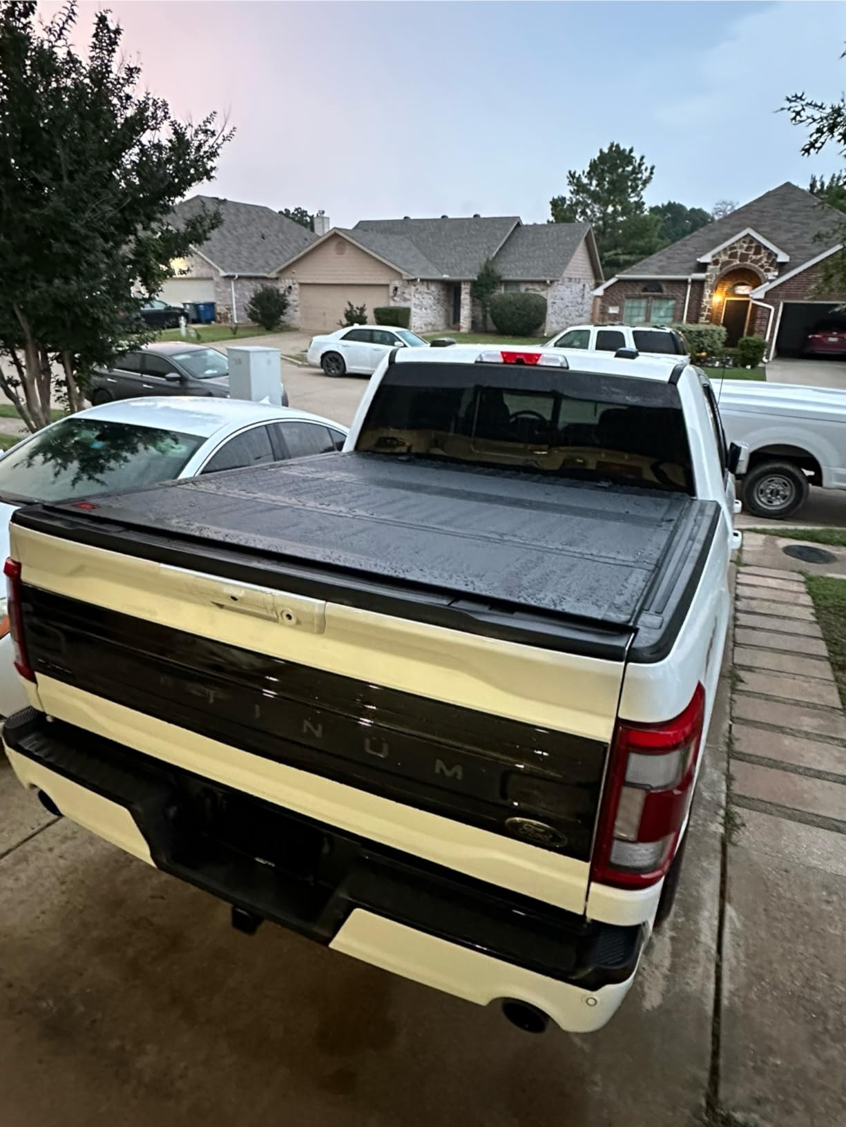 Rough Country Hard Flip-Up Truck Bed Tonneau Cover for Ford F-150 (2015-2020) - Flush Folding Aluminum Bed Cover customer photo 2