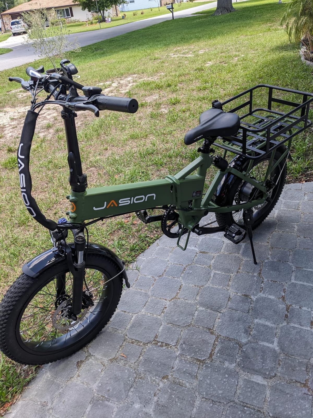 Jasion YR20Pro Electric Bike, 3000W Peak Motor, Max 90 Miles, 5 Riding Modes | Up to 32MPH Ebike, 50V 20AH Battery E Bike, Dual Suspension, 7-Speed Electric Bicycle, 20