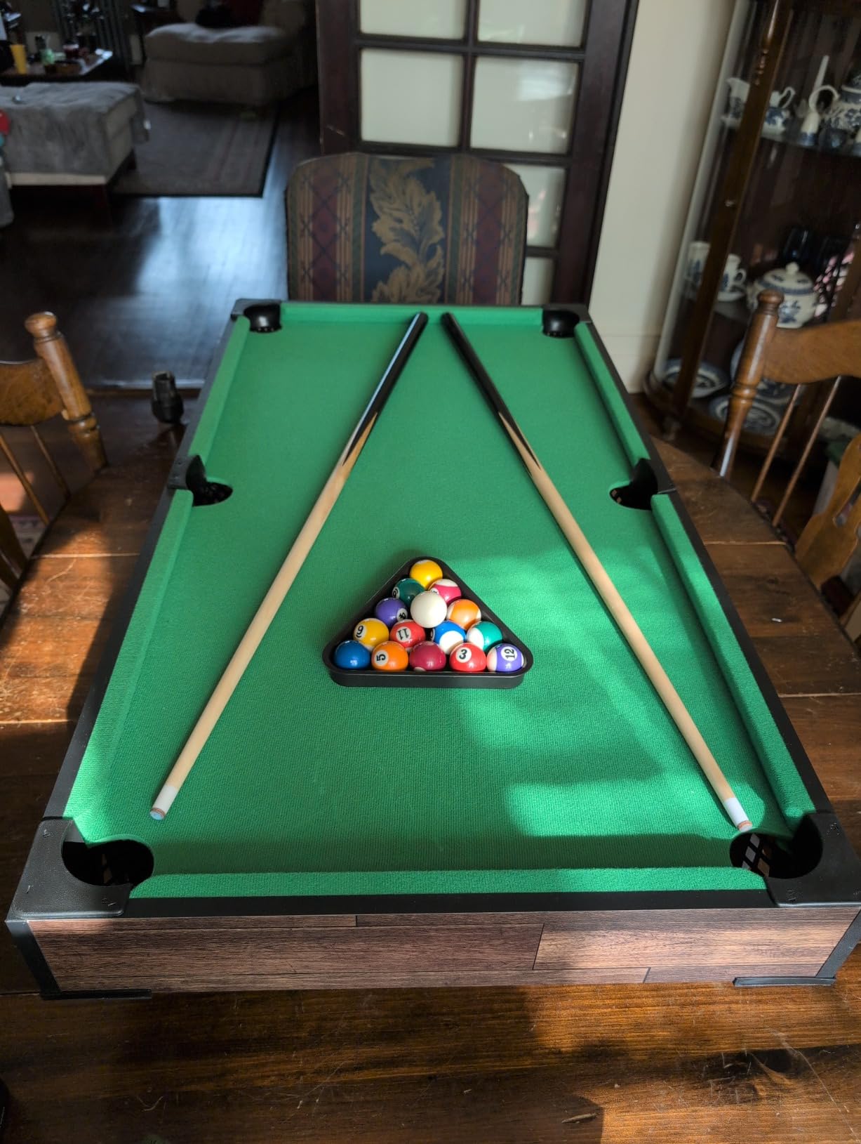 Best Choice Products Tabletop Billiard Table, Pool Game Table for Living Room, Game Room w/ 2 Cue Sticks, Ball Set, Storage Bag customer photo 2