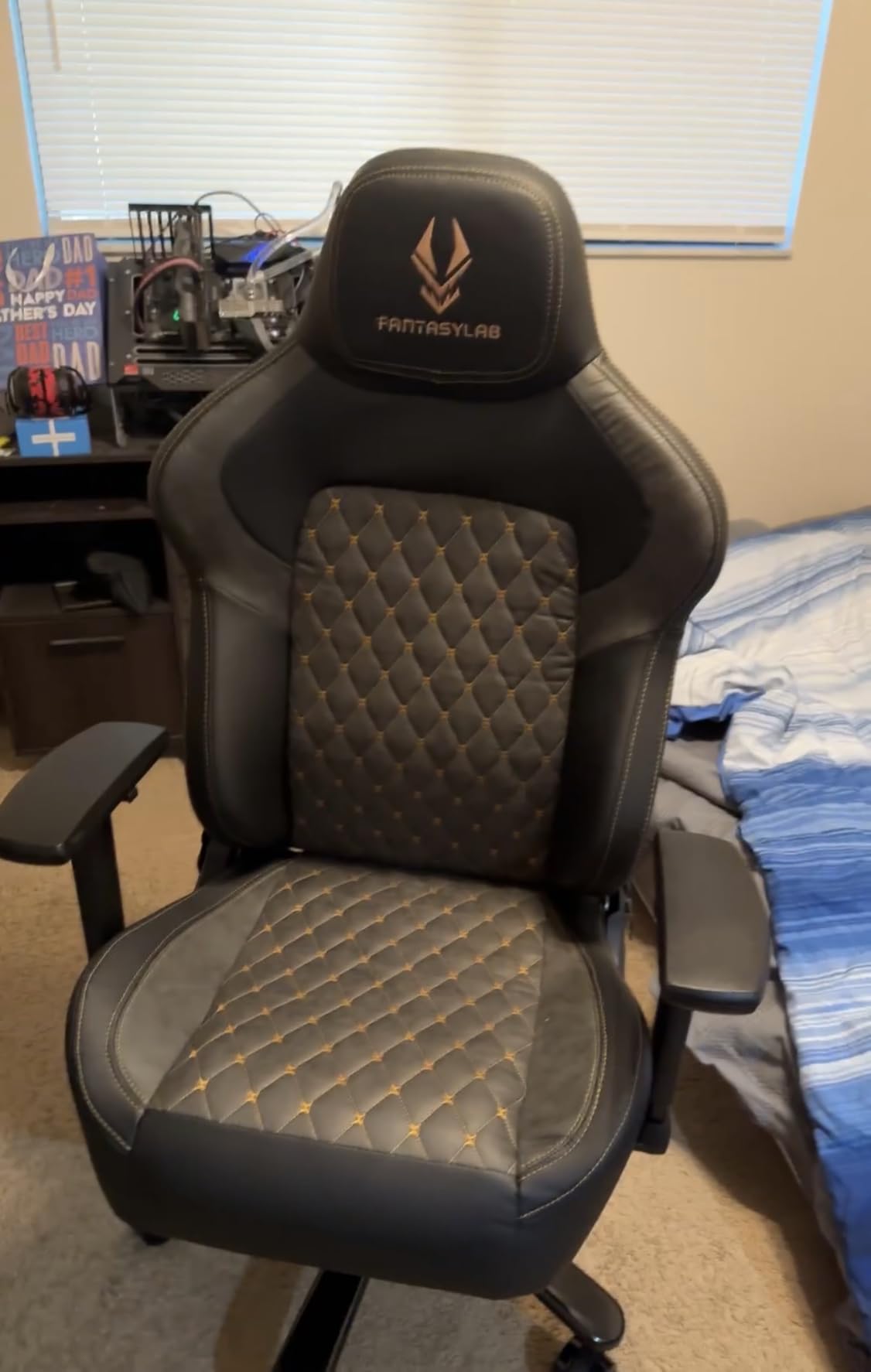Big and Tall Gaming Chair 440LBS Gaming Chair with Metal Base Memory Foam Lumbar 4D Adjustable Armrest Computer Chair for Heavy People Ergonomic High-Back customer photo 1