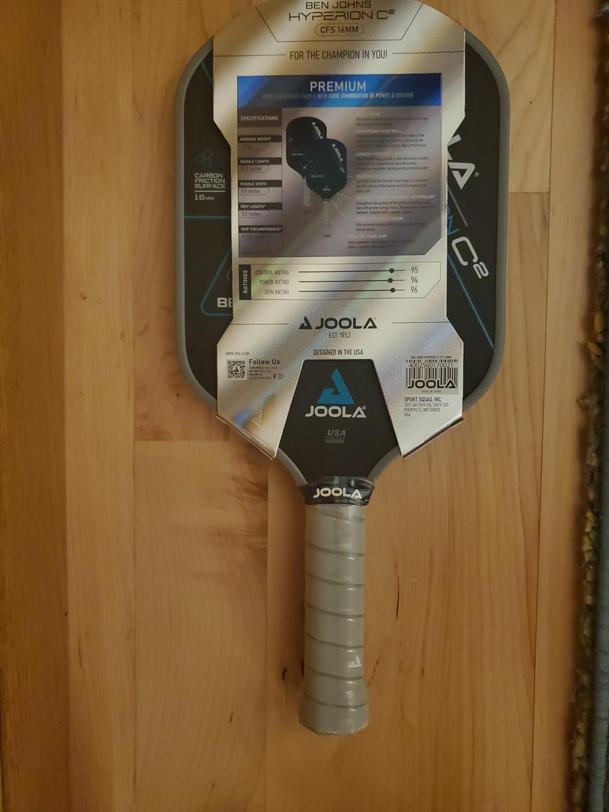 JOOLA Professional Pickleball Paddles - Charged Surface Technology for Power & Feel - Select Perseus or Hyperion Shape - Fully Encased Carbon Fiber - USAP Approved - Well Balanced w/Pop & Control customer photo 1