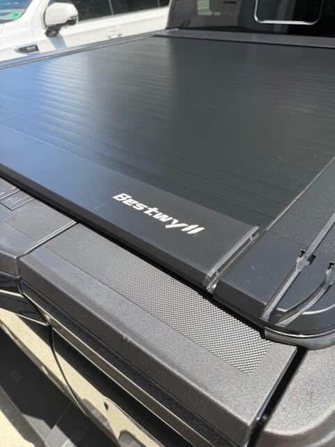 Bestwyll Retractable Hard Tonneau Cover for 2015‑2026 Ford F‑150 5.5ft Bed | 66 Inch Short Bed Low‑Profile Aluminum Lockable Security Auto‑Retract Dual T‑Slot Rails for Roof Racks & Crossbars customer photo 2
