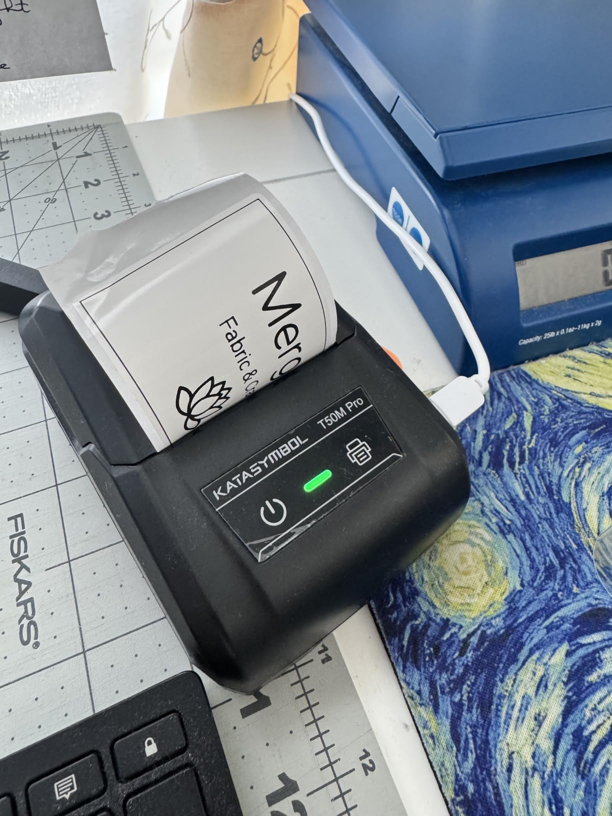 SUPVAN T50M Pro Bluetooth Label Maker Machine with Tape, Wide Waterproof Label, Versatile App with 30+ Fonts and 660+ Icons, Inkless Labeler for Home, Kitchen, School, Office Organization, Black customer photo 1