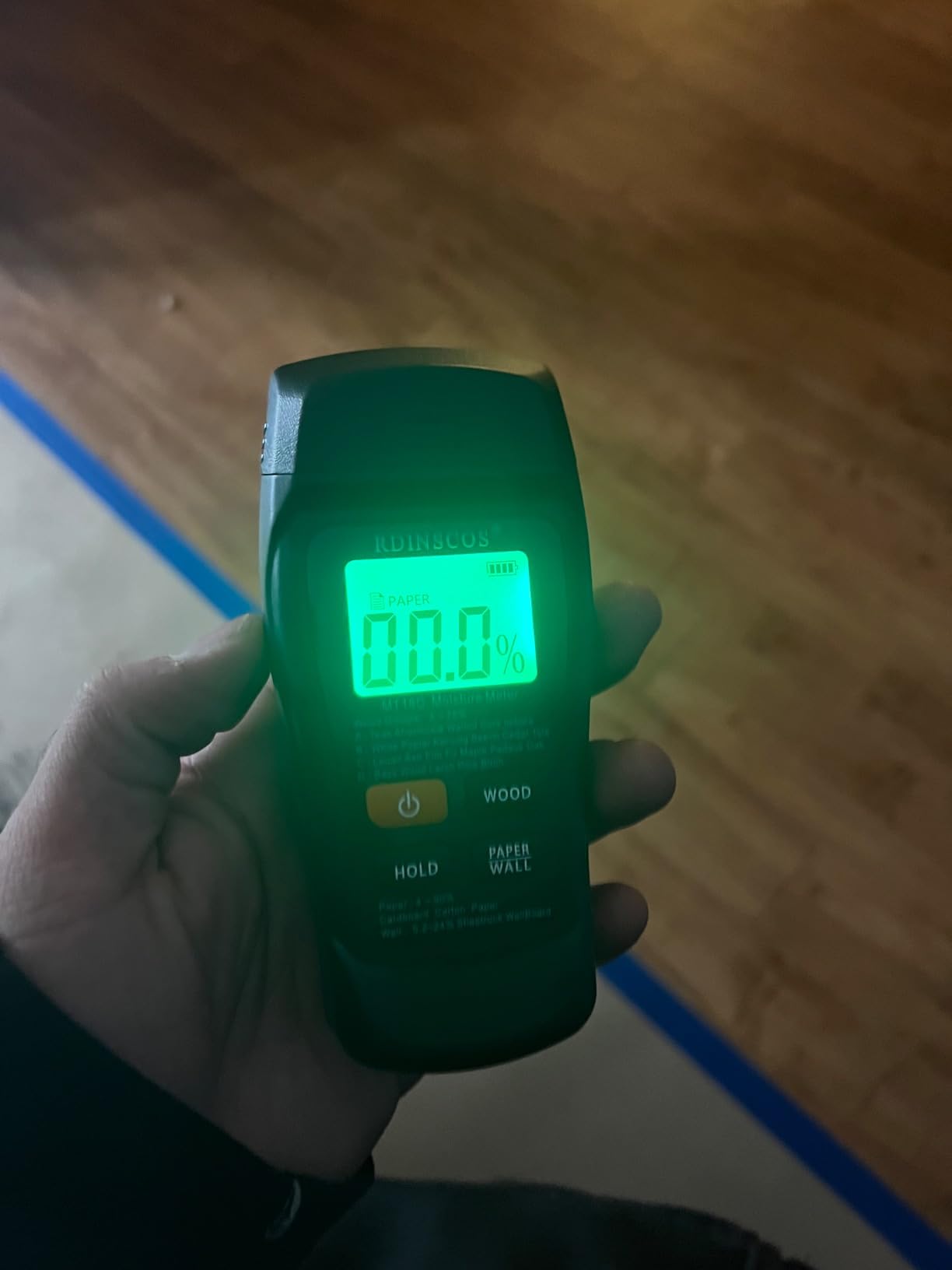 RDINSCOS Pinless Moisture Meter for Wood & Wall | Non-Invasive, Digital Moisture Tester For Wall, Lumber, Building, Firewood, Humidity Tester, Built Flashlight customer photo 1