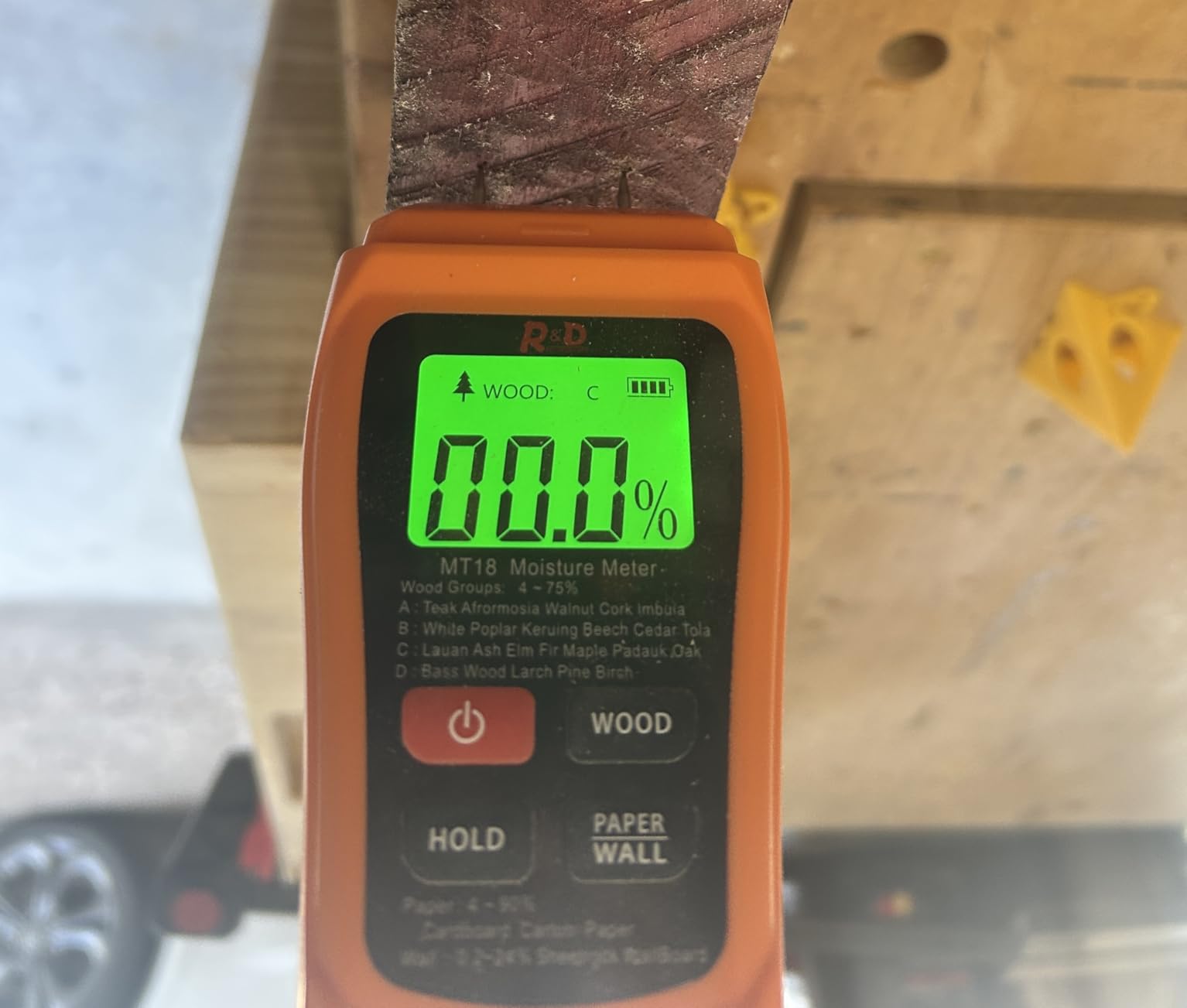 RDINSCOS Pinless Moisture Meter for Wood & Wall | Non-Invasive, Digital Moisture Tester For Wall, Lumber, Building, Firewood, Humidity Tester, Built Flashlight customer photo 2
