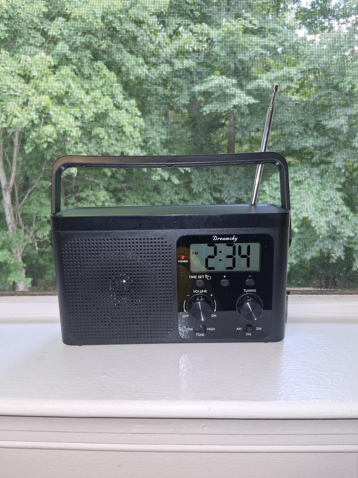 DreamSky AM FM Radio Portable Shortwave Radio Battery Powered/Plug in Wall | for Home Outdoor, Strong Reception, Large Dial Easy to Use, Digital Time Display, Transistor Antenna, Seniors Small Gift customer photo 1