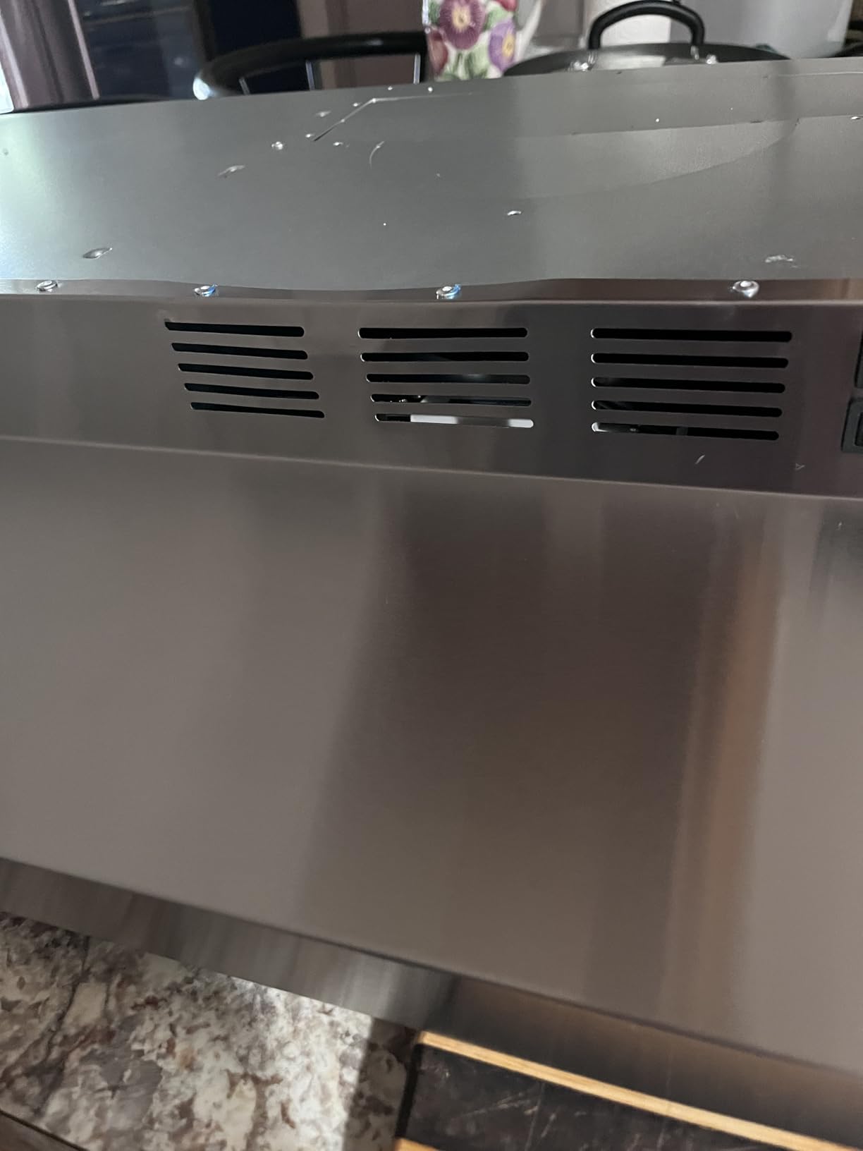 SNDOAS 30 inch Range Hood Ducted/Ductless Convertible Stainless Steel Range Hood Under Cabinet with Rocker Button Control, Vent Hood with LED Light, 2 Speed Exhaust Fan, Under Cabinet Hood, Silver customer photo 2
