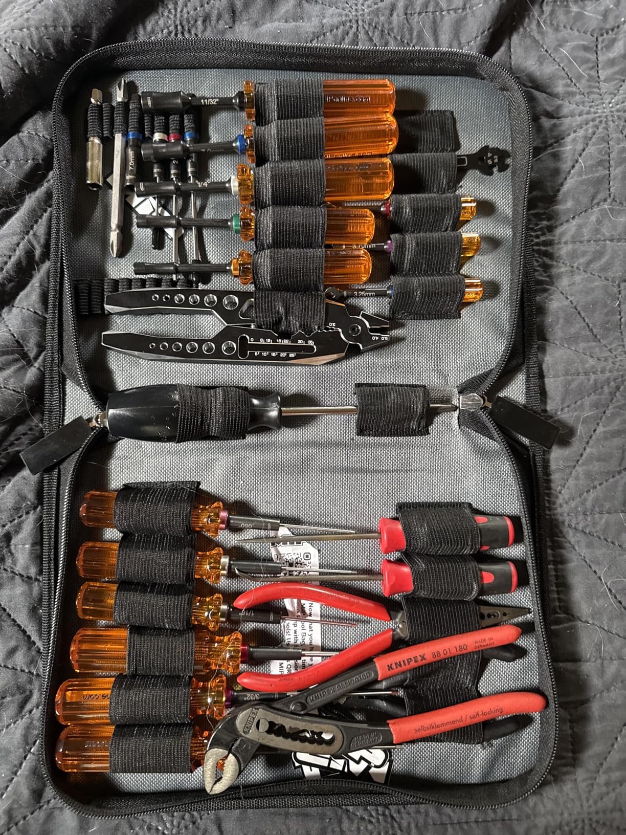 MIP 5210 RC Tool Bag 40 Pocket - Holds Hex & Nut Drivers and 1/4 Drive Bits, Precision Tools for RC Car Repair, RC Cars, Quadcopter, Helicopter, FPV Racing Drones customer photo 1