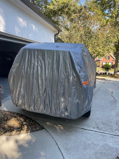 Motor Trend SafeKeeper All Weather Black Car Cover - Advanced Protection Formula - Waterproof 6-Layer for Outdoor Use, for Sedans Up to 210